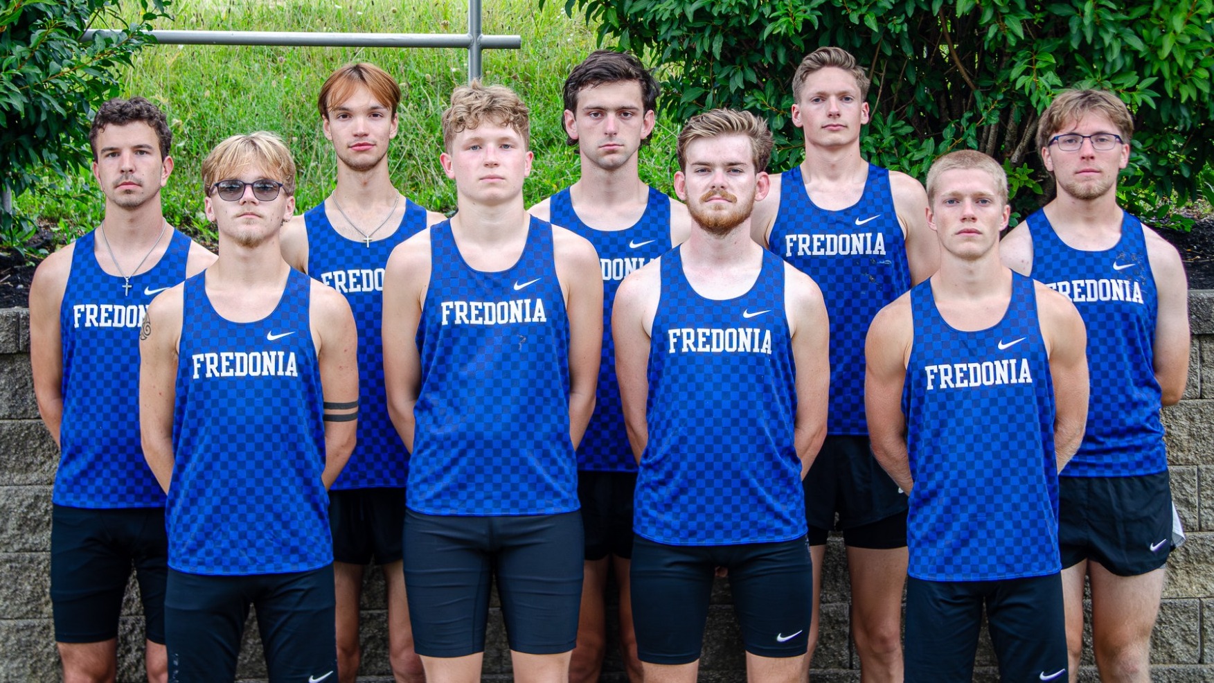 Photo of the 2026 Fredonia State men's cross country team