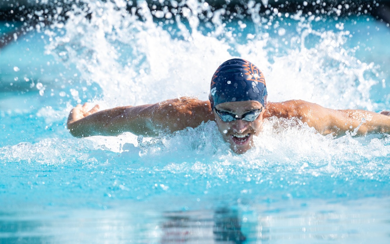 swim and dive at Home Tri-Meet
