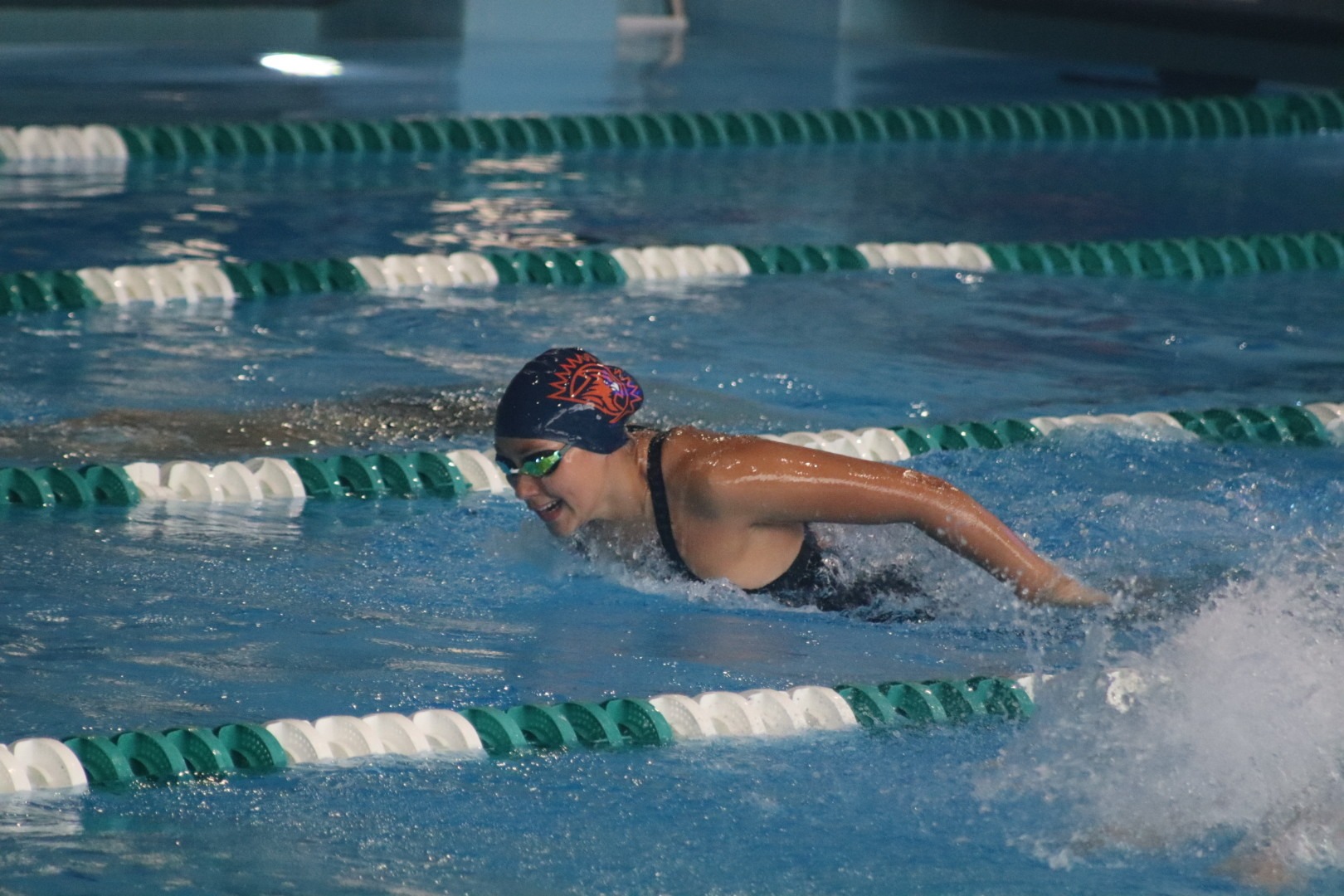 swim competing at La Verne