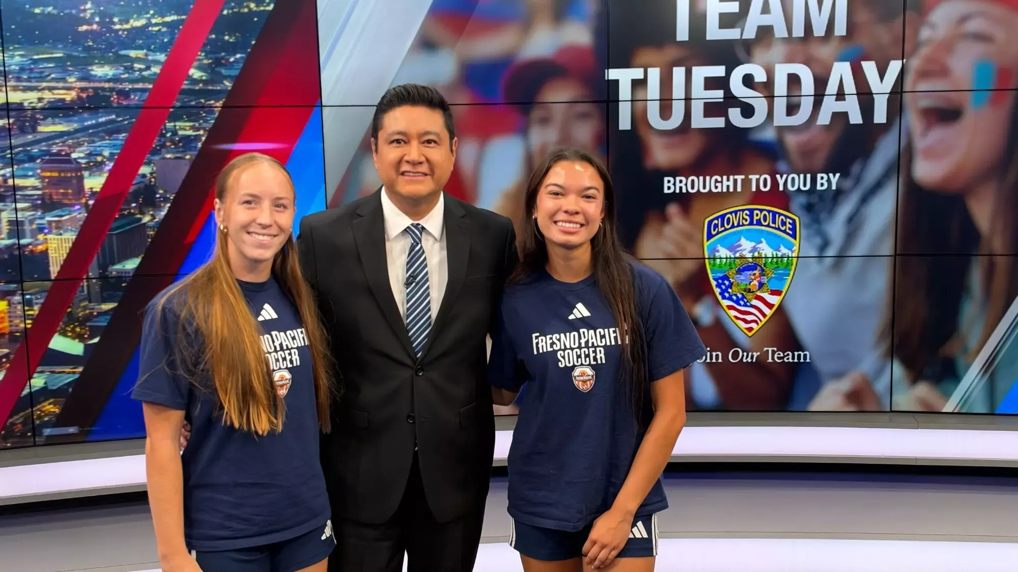 FPU Soccer's Zoie Lango and Bailey Roberson on CBS47's Team Tuesday with Luis Cruz