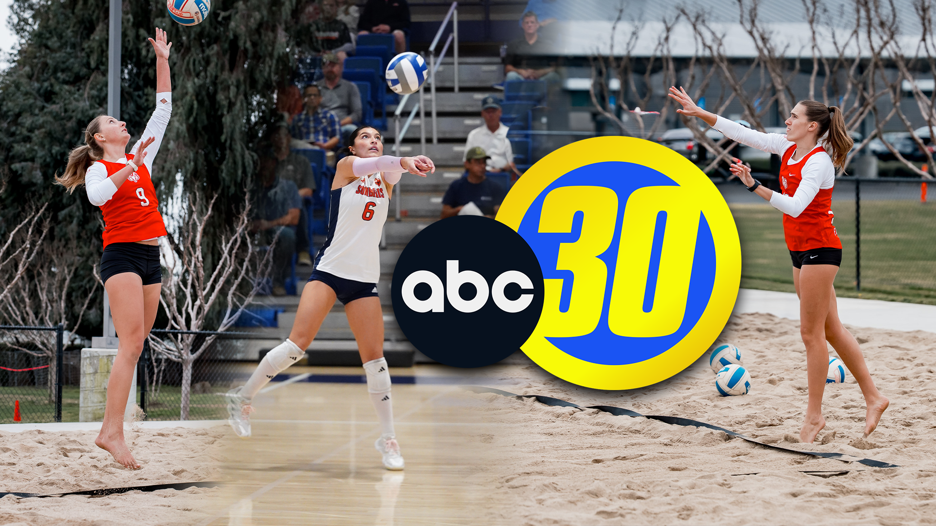 FPU Volleyball players Waites, Weiss and Casteneda on ABC30
