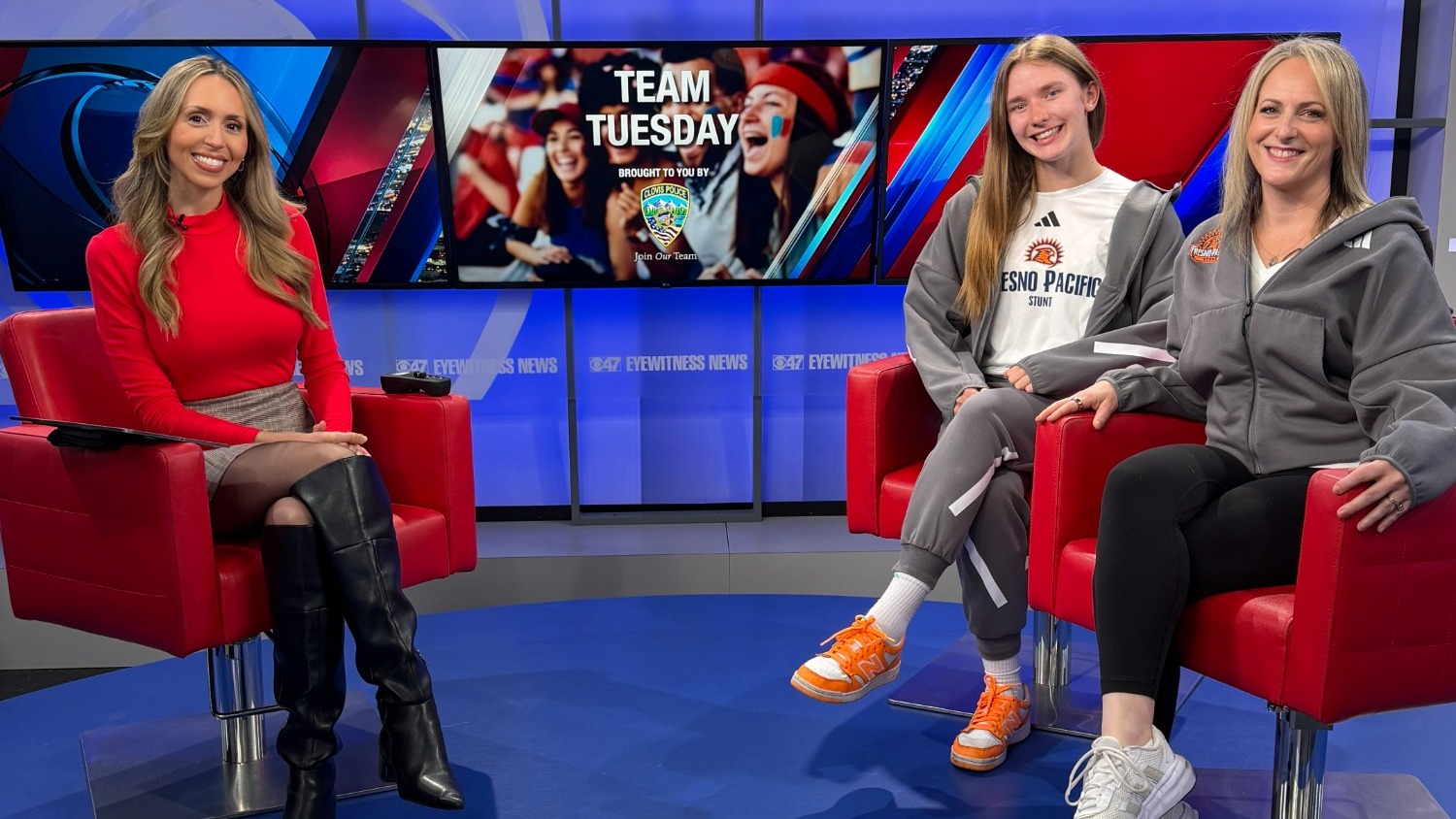 FPU STUNT's Alyssa Troutt and Avarie Settle on CBS47 Team Tuesday