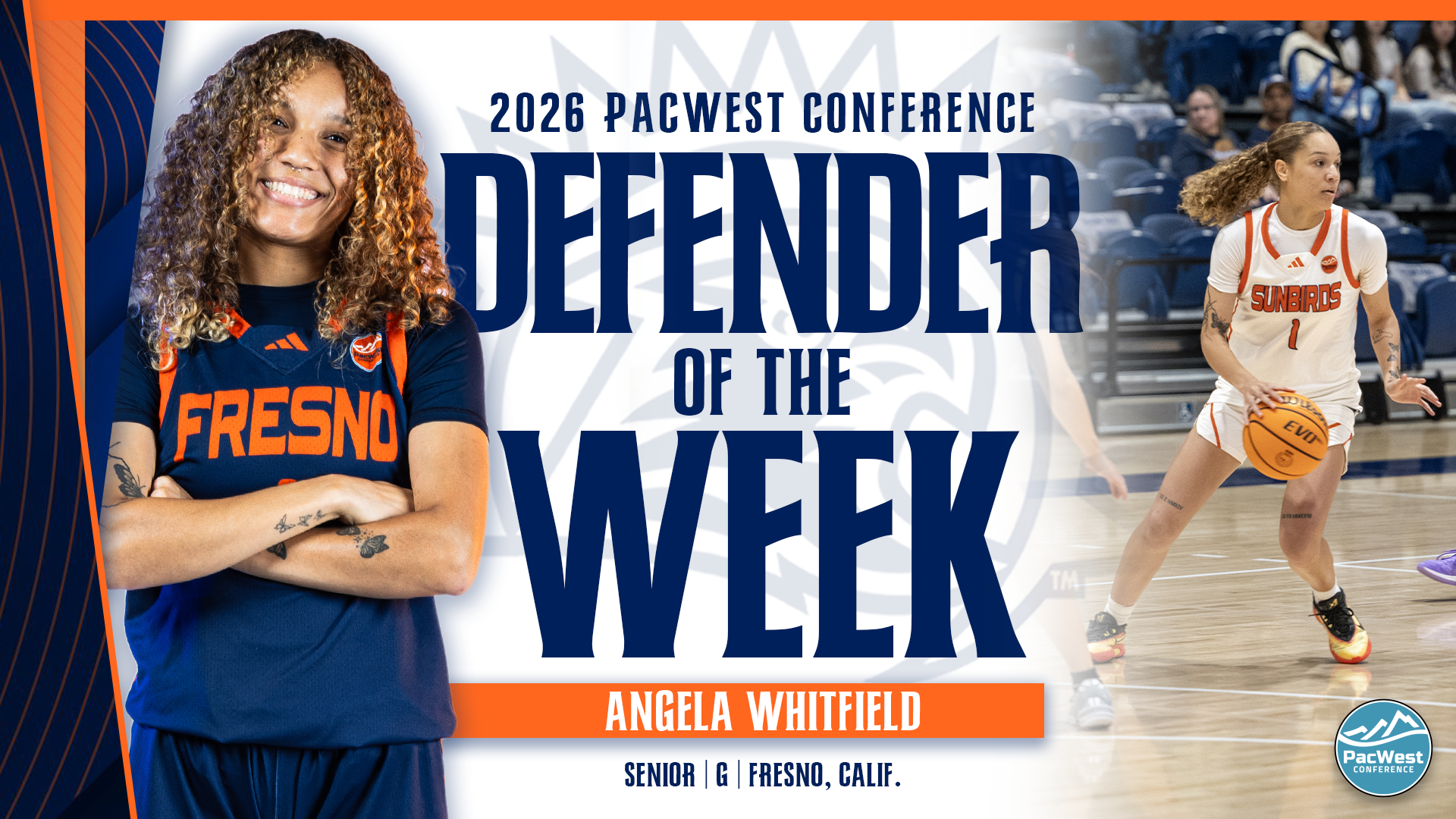 angela whitfield defender of the week