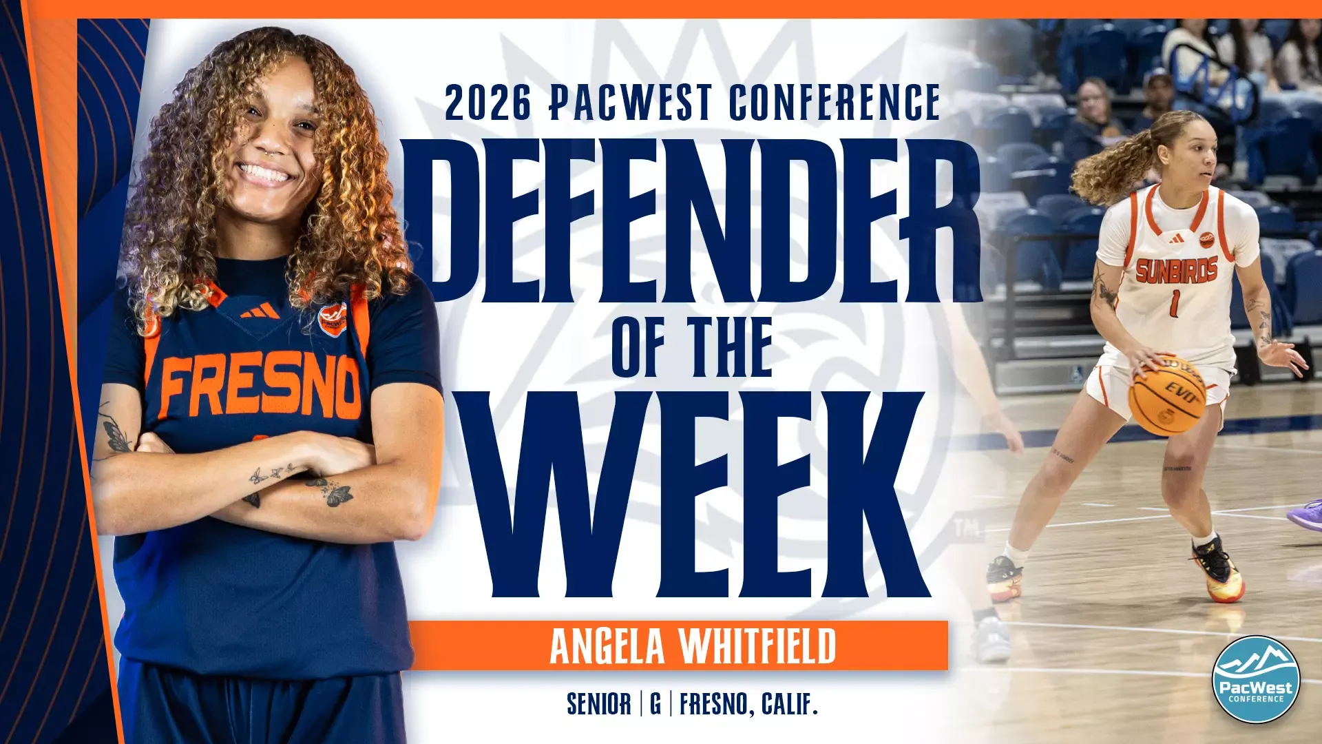 angela whitfield defender of the week
