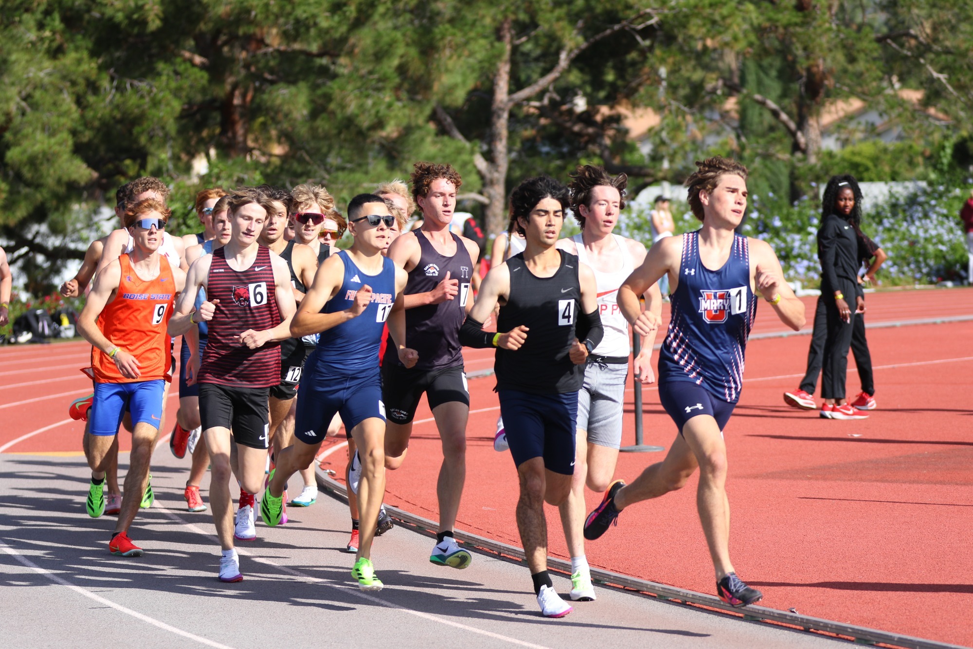 evan torres competing in track race