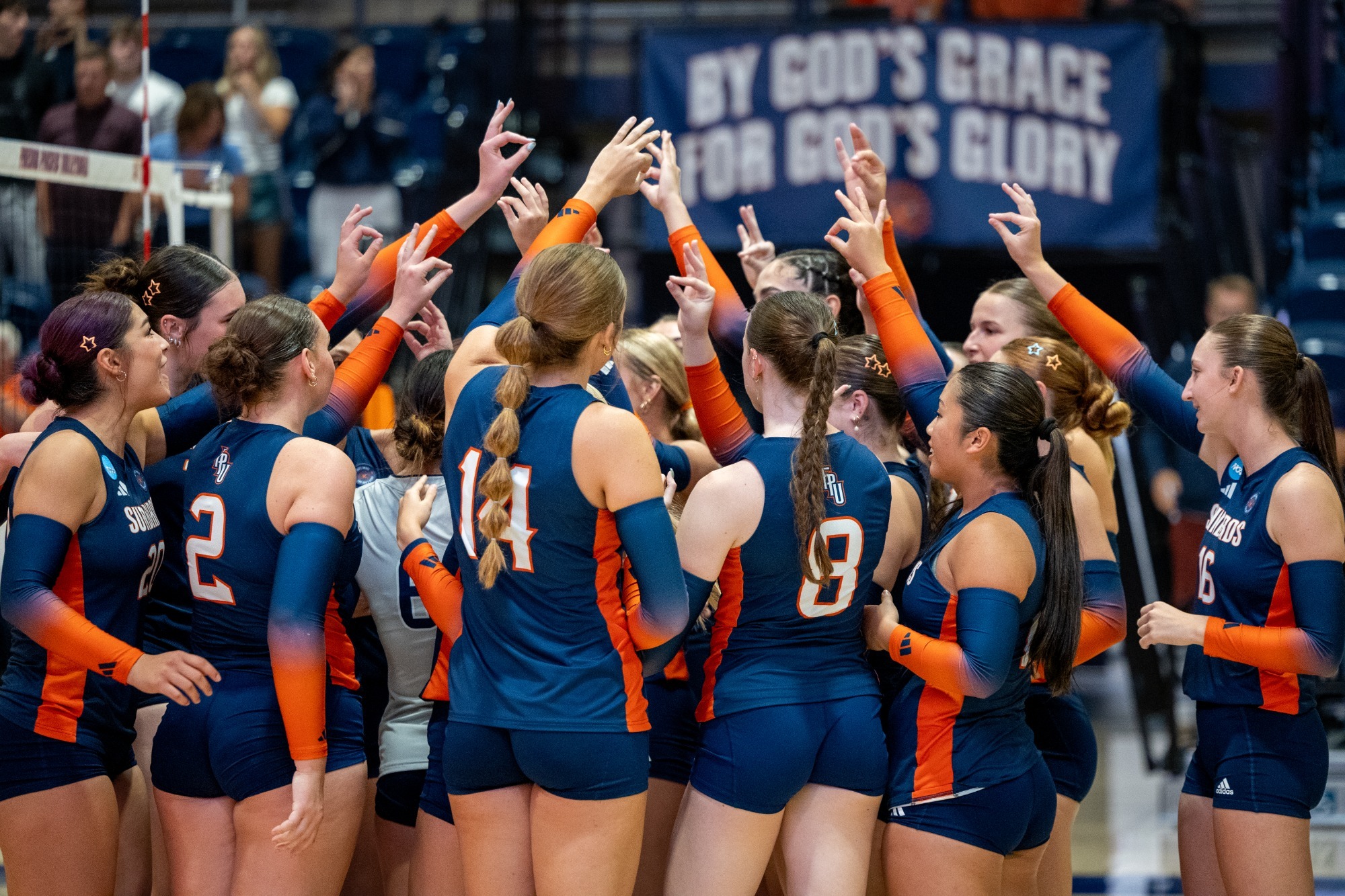 sunbird volleyball huddle