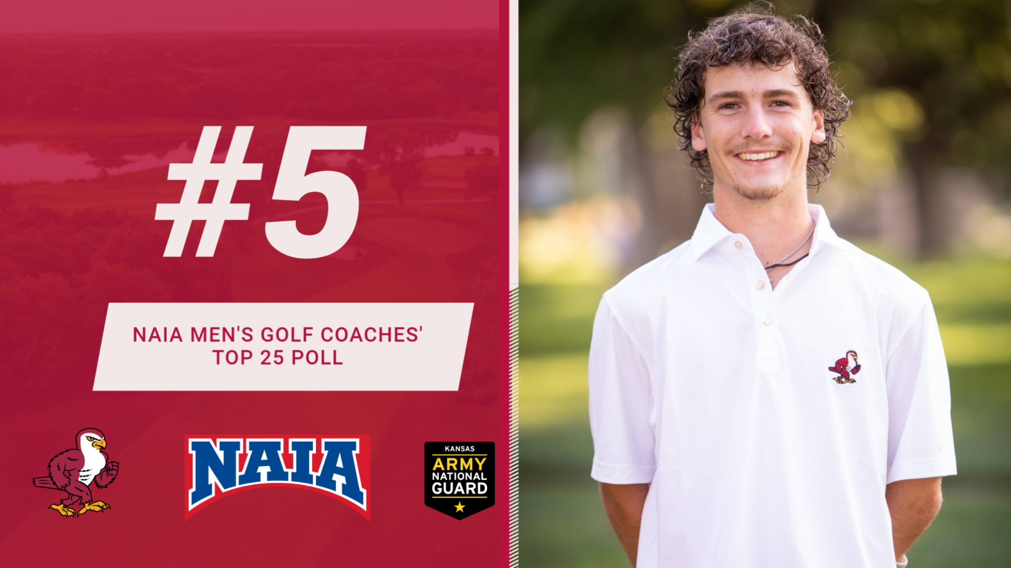 NAIA MGolf Coaches' Top 25 Poll Graphic Web
