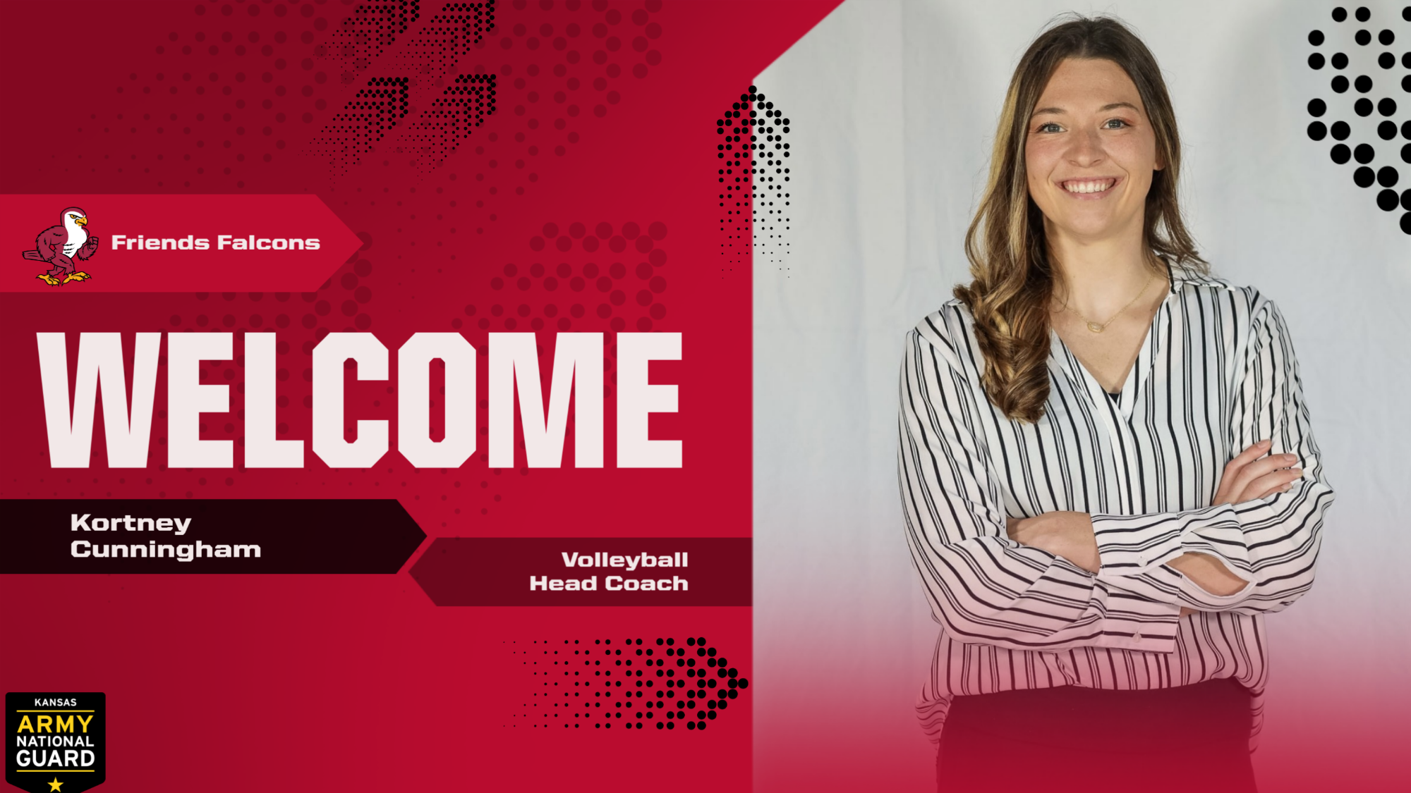 Kortney Cunningham New VB Head Coach Graphic Web