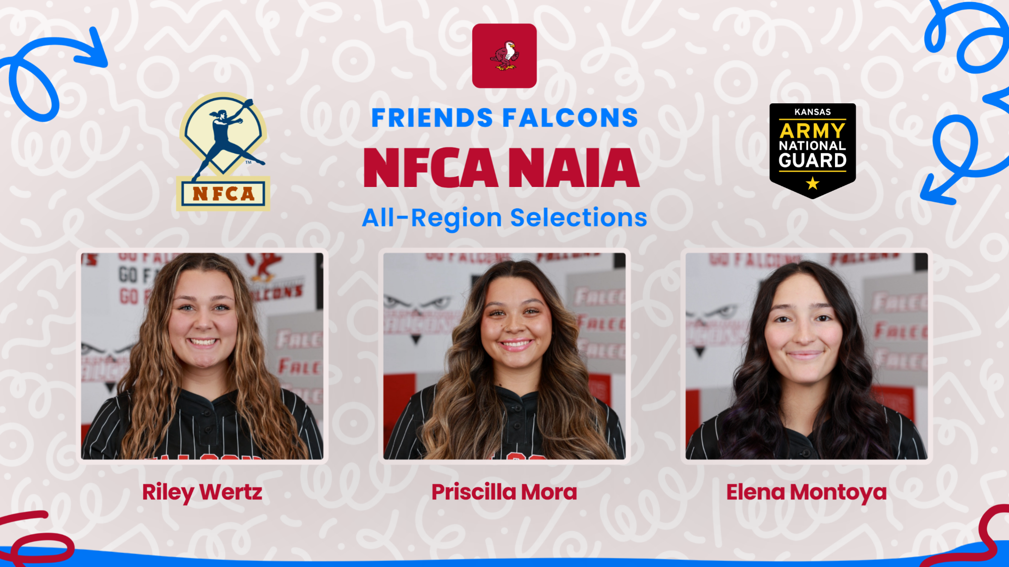 Softball NAIA NFCA All-Region Graphic Web