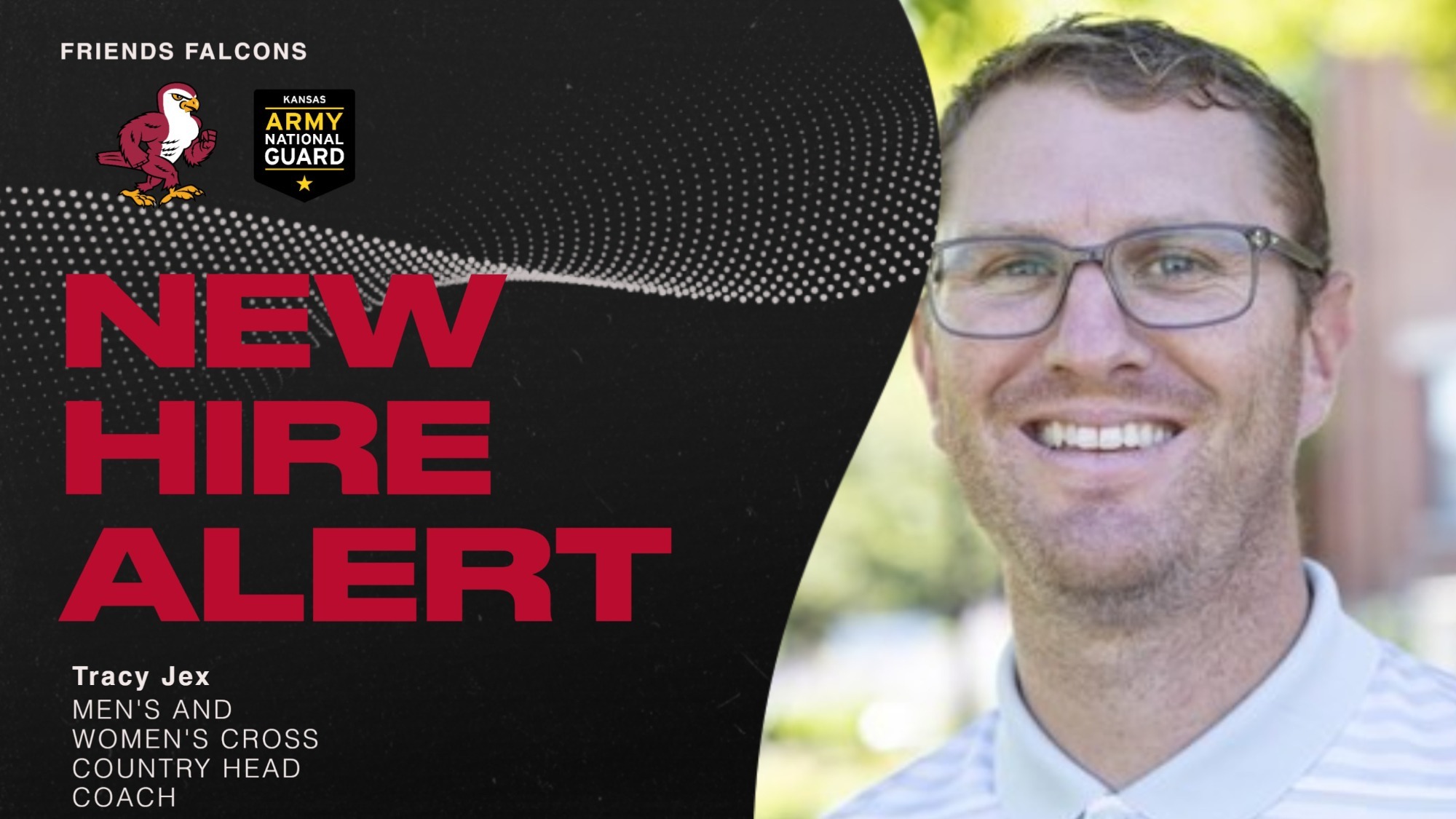 Tracy Jex New Cross Country head coach Graphic Web