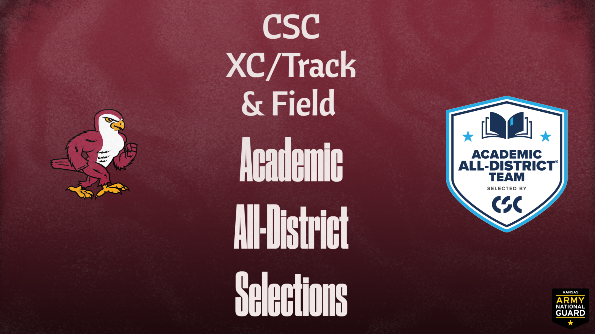 XC/Track & Field CSC Academic All-District Graphic Web
