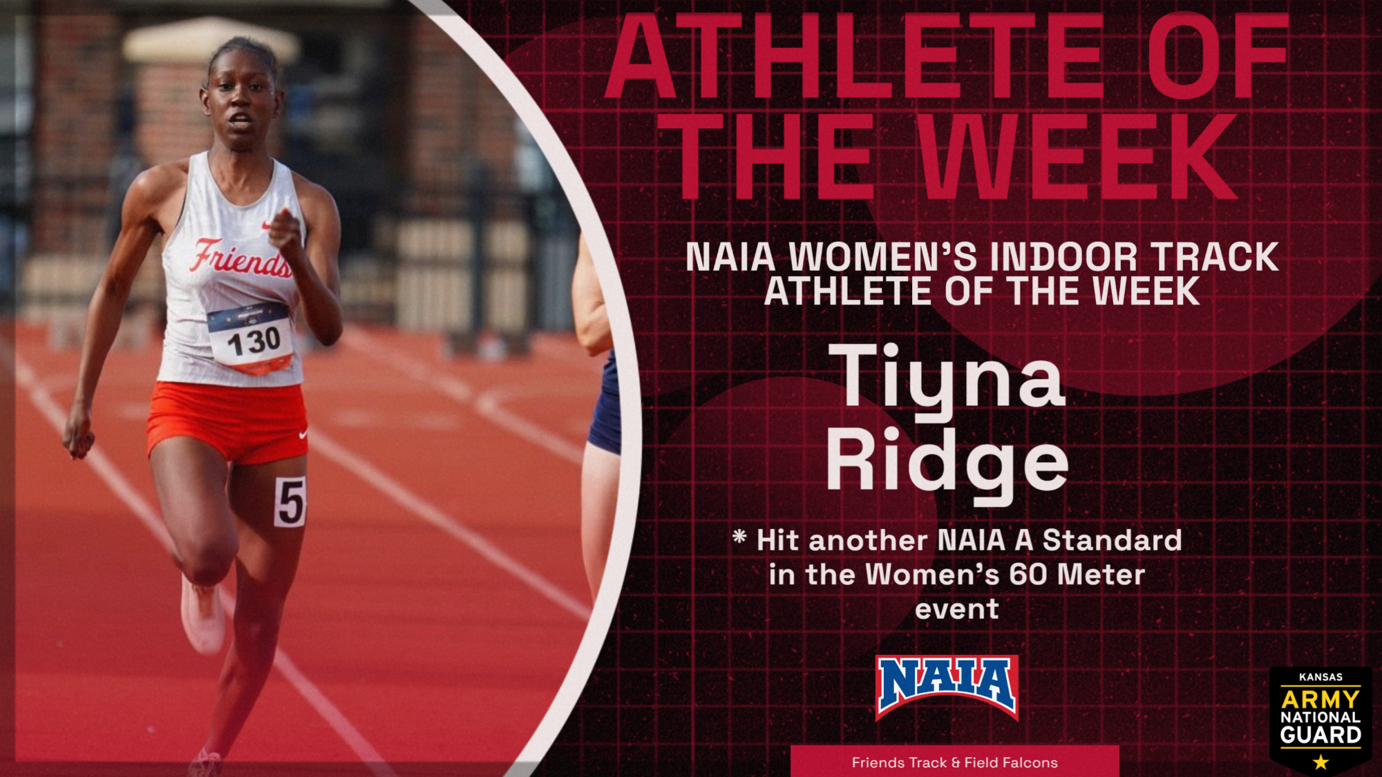 Tiyna Ridge NAIA W Indoor Track POW Graphic Web