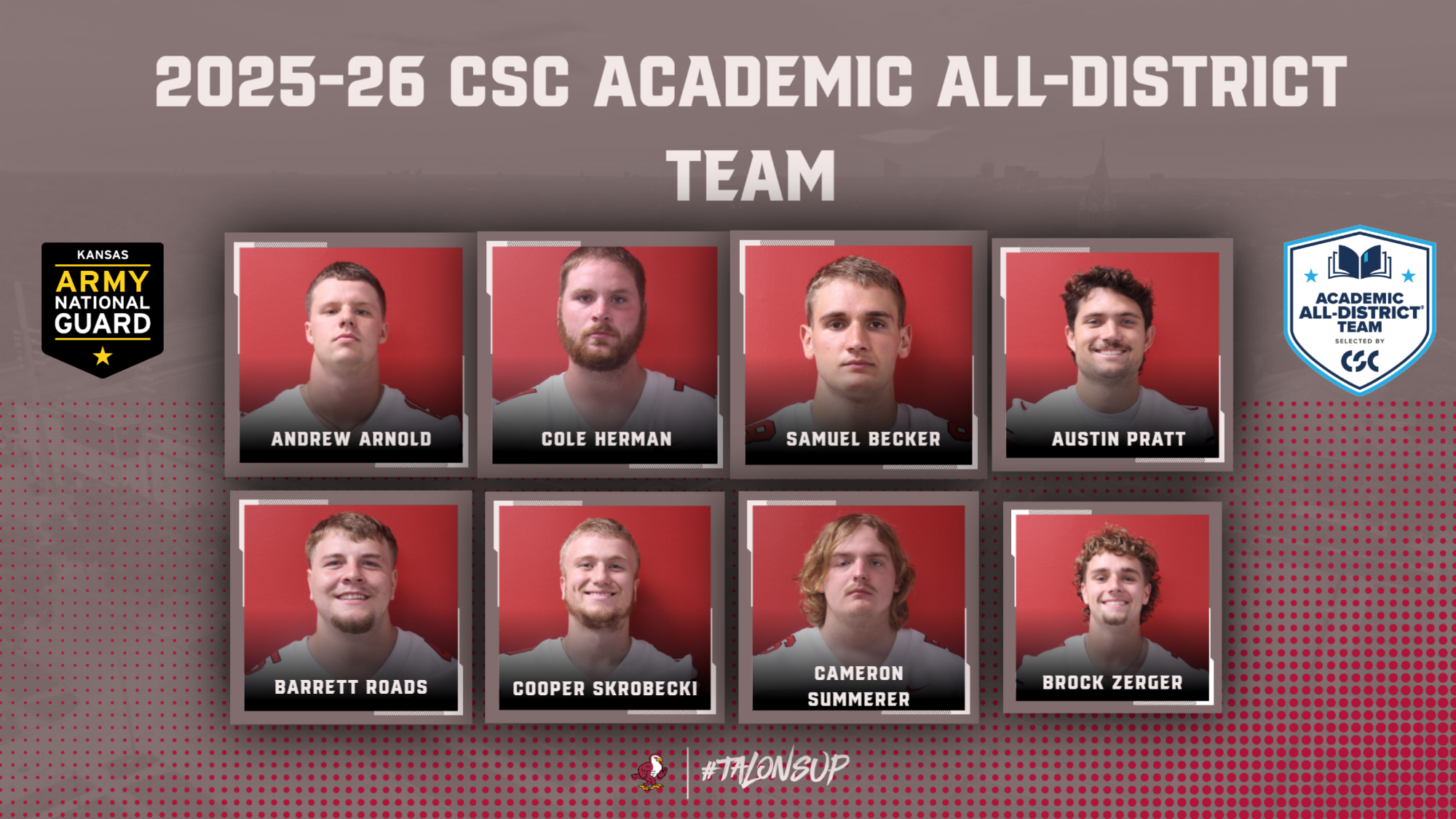 Football CSC Academic All-District Graphic Web