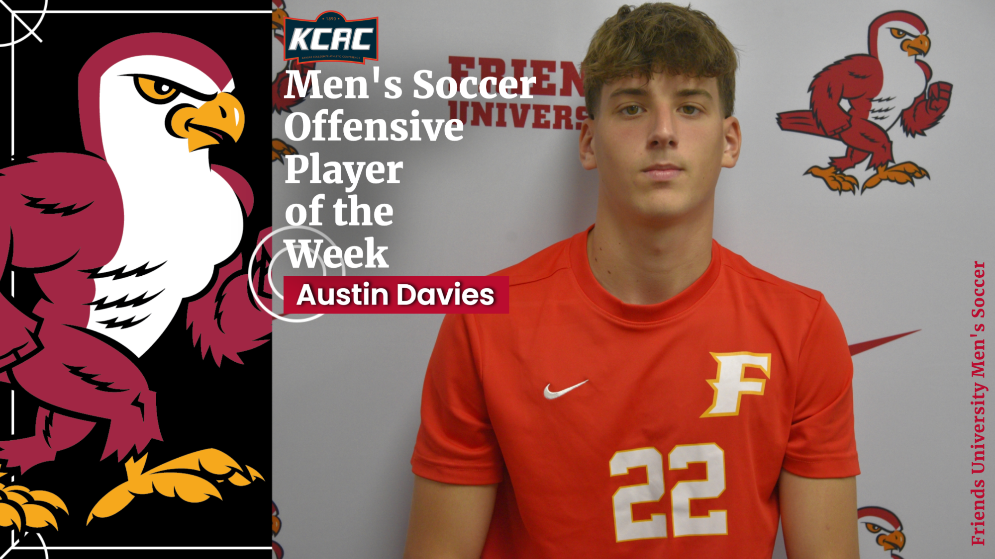 Austin Davies KCAC MSOC POW Graphic Web