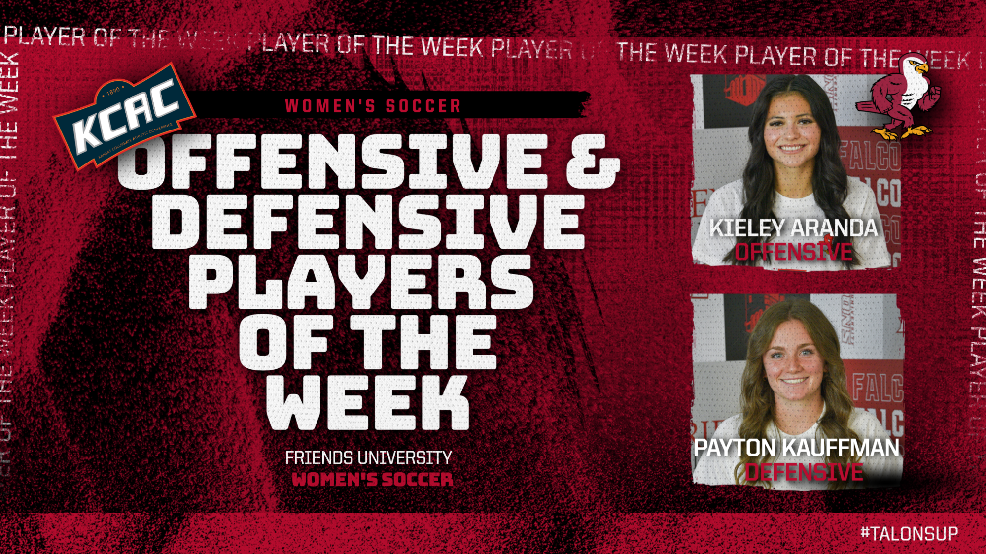 Kieley Aranda & Payton Kauffman KCAC POW Graphic Web