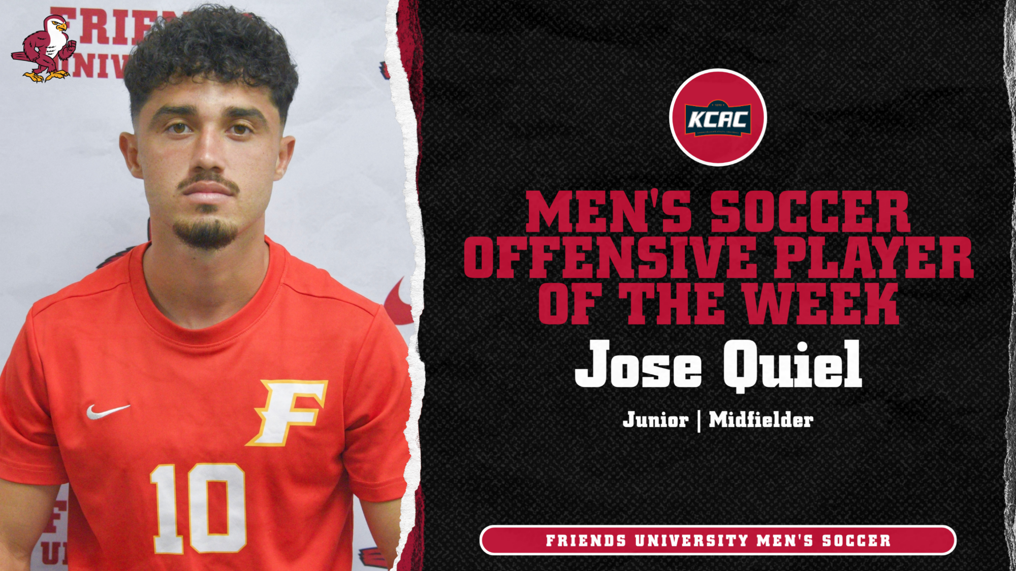 Jose Quiel KCAC MSOC POW Graphic Web