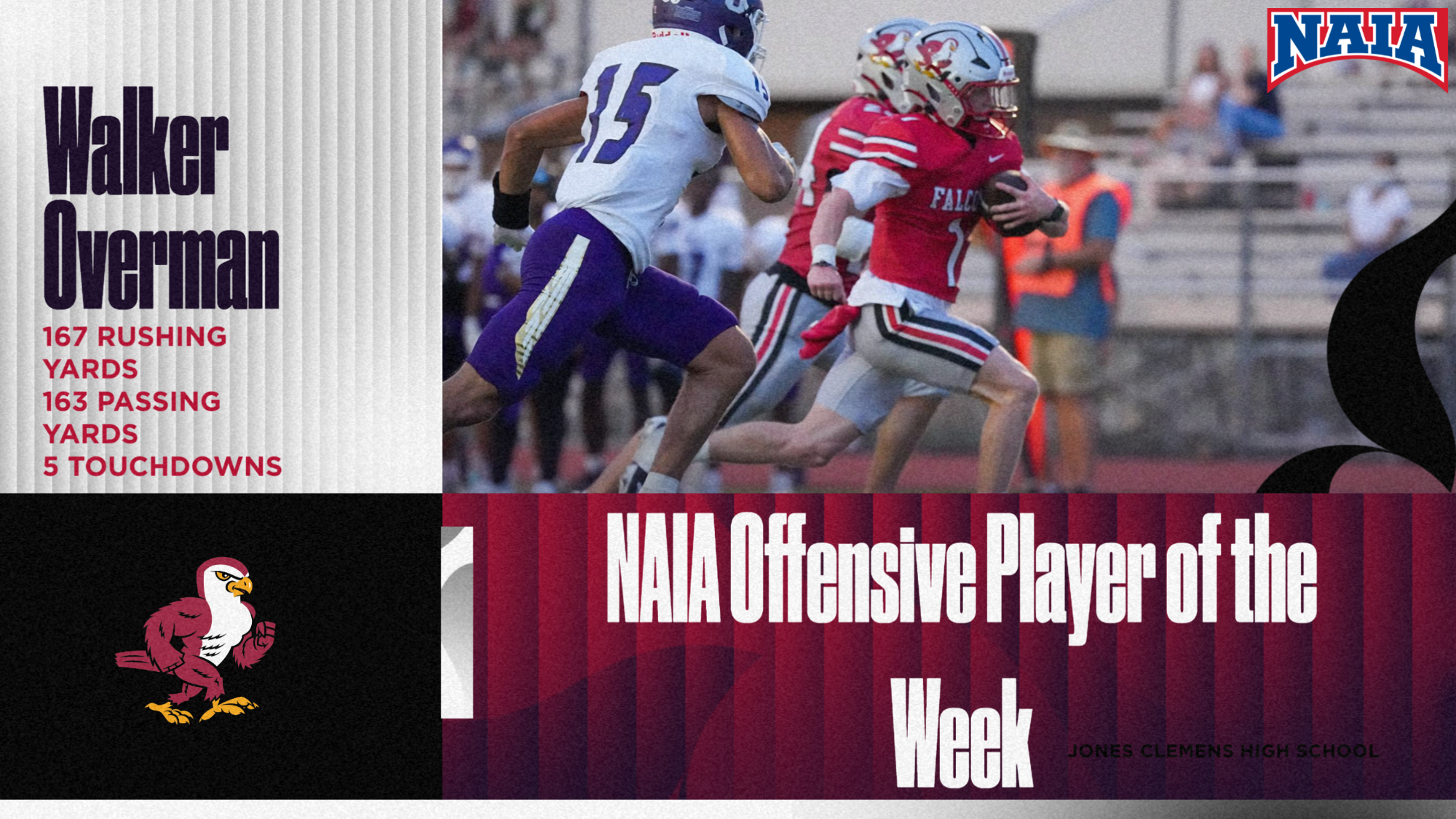 Walker Overman NAIA Offensive Player of the Week Graphic Web