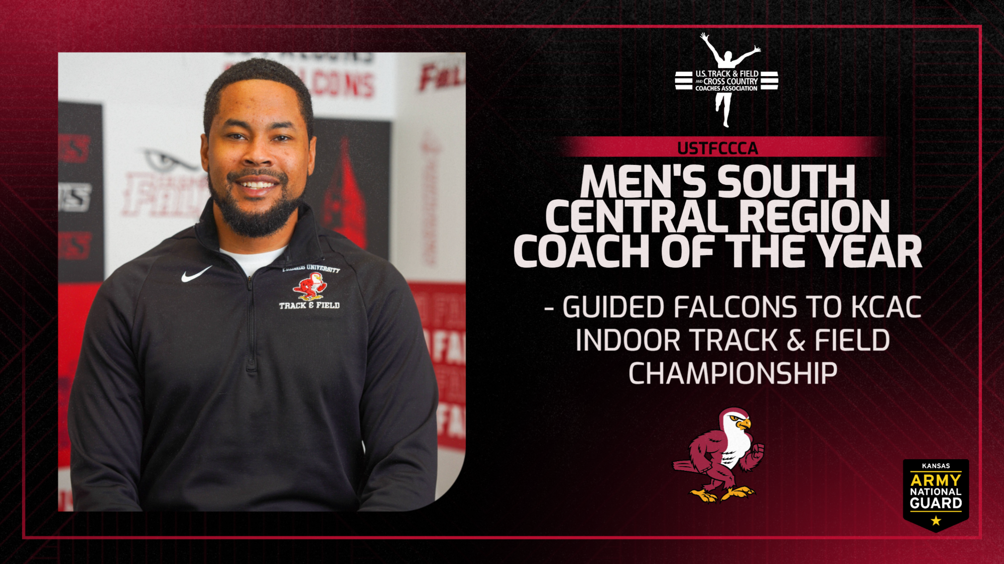 Henry Brun USTFCCCA South Central Region Coach of the Year Graphic Web