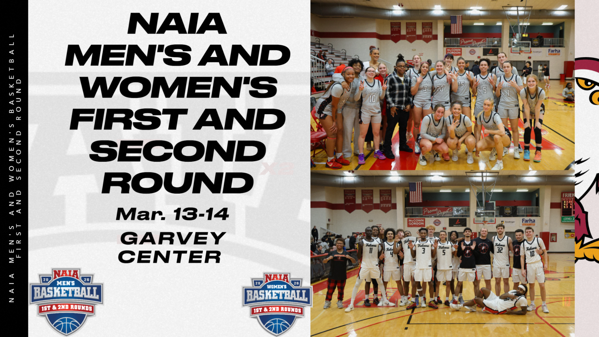 NAIA WBB & MBB First and Second Round Host Graphic Web