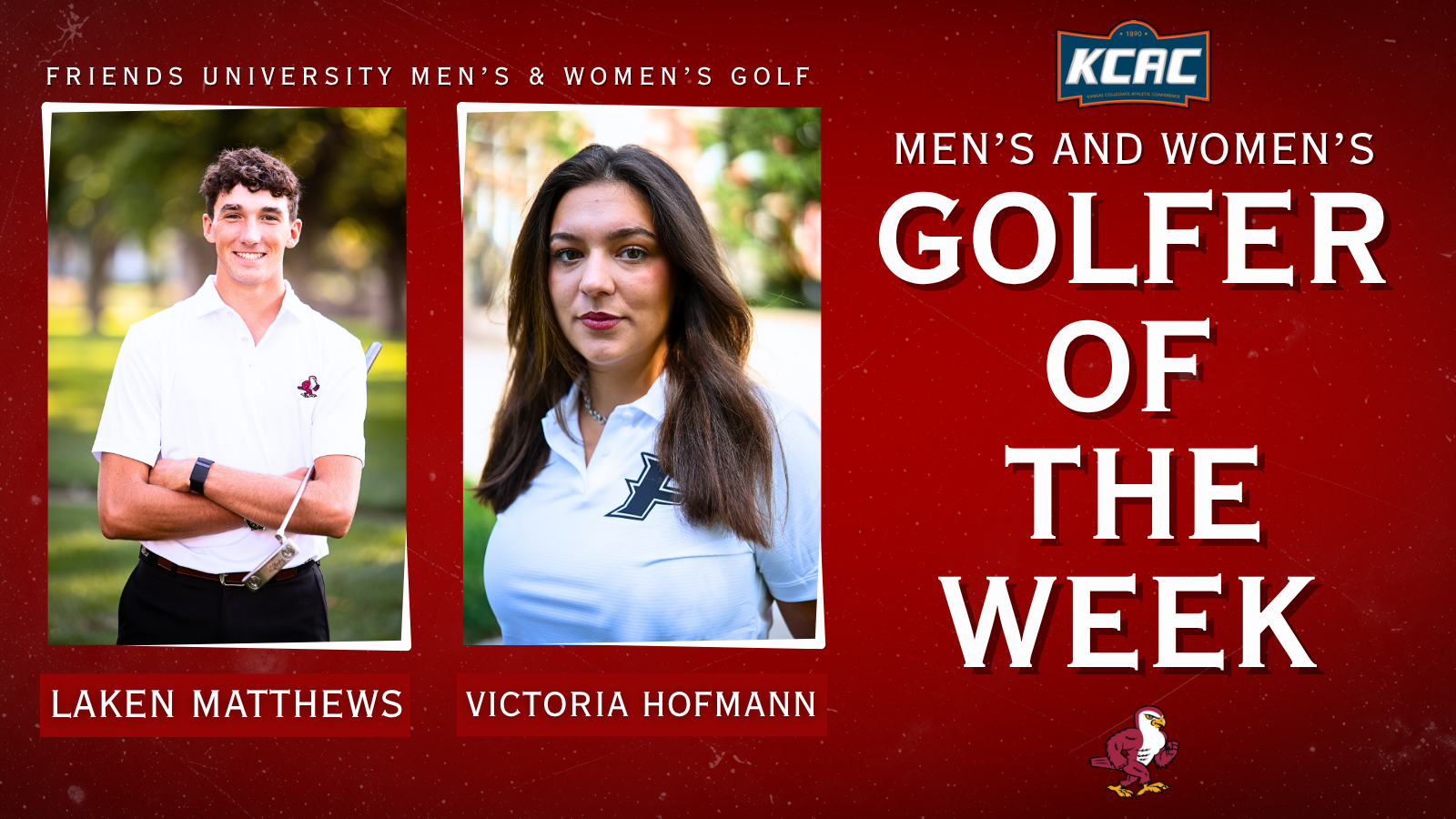 Victoria Hofmann & Laken Matthews KCAC Golfer of the Week Action Web