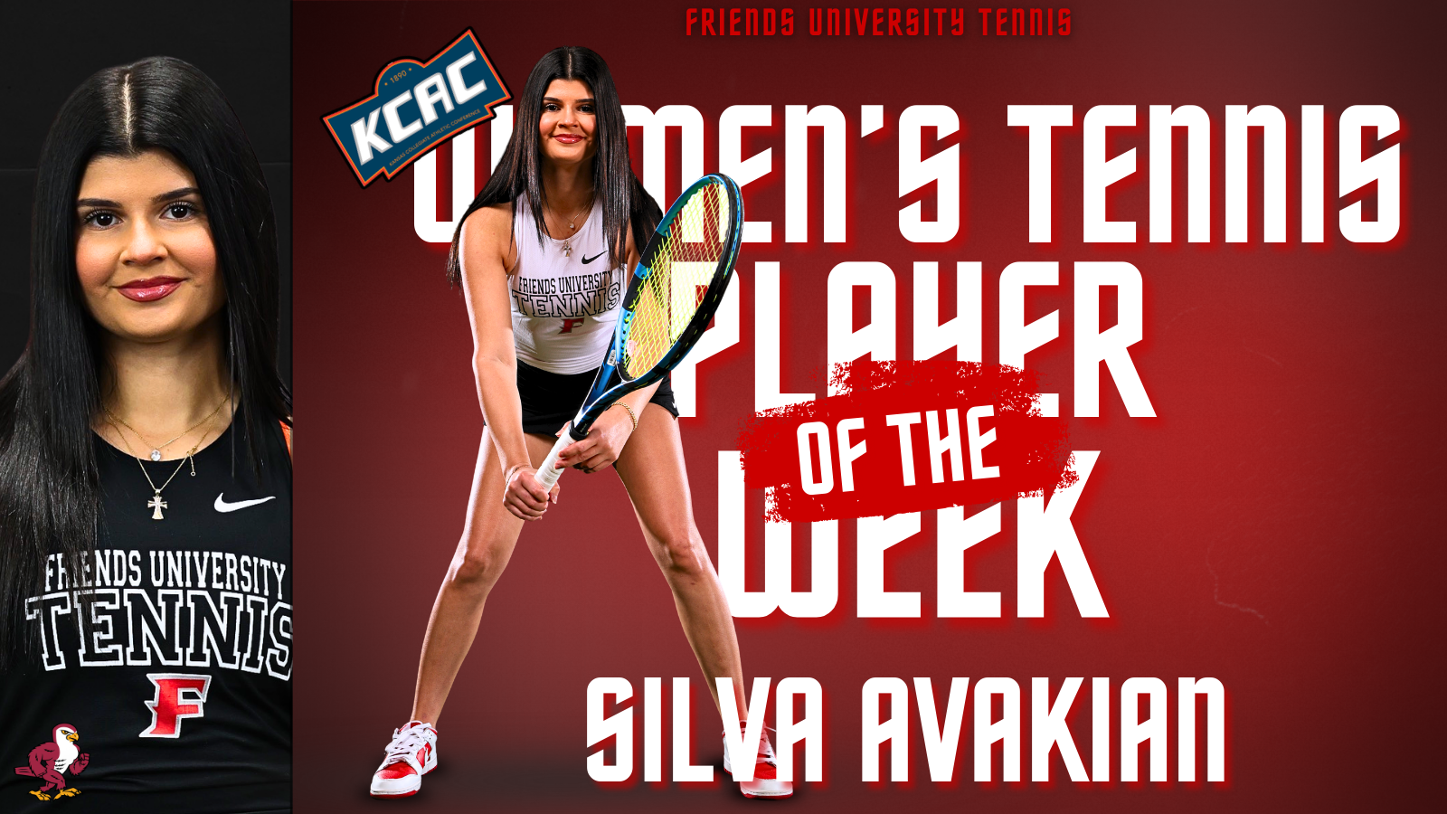 Silva Avakian KCAC W Tennis POW Graphic Web