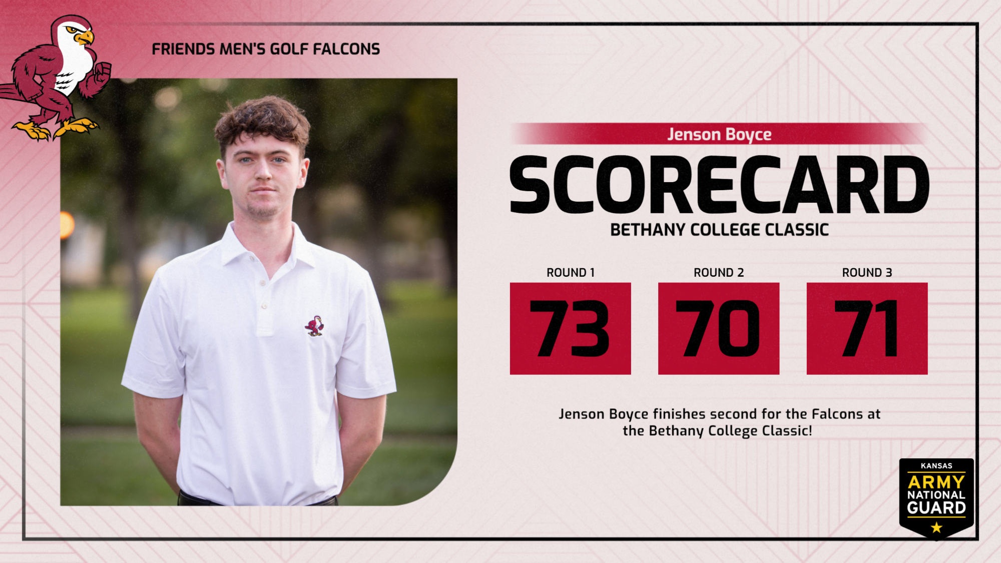 Jenson Boyce Scorecard Bethany College Classic action web