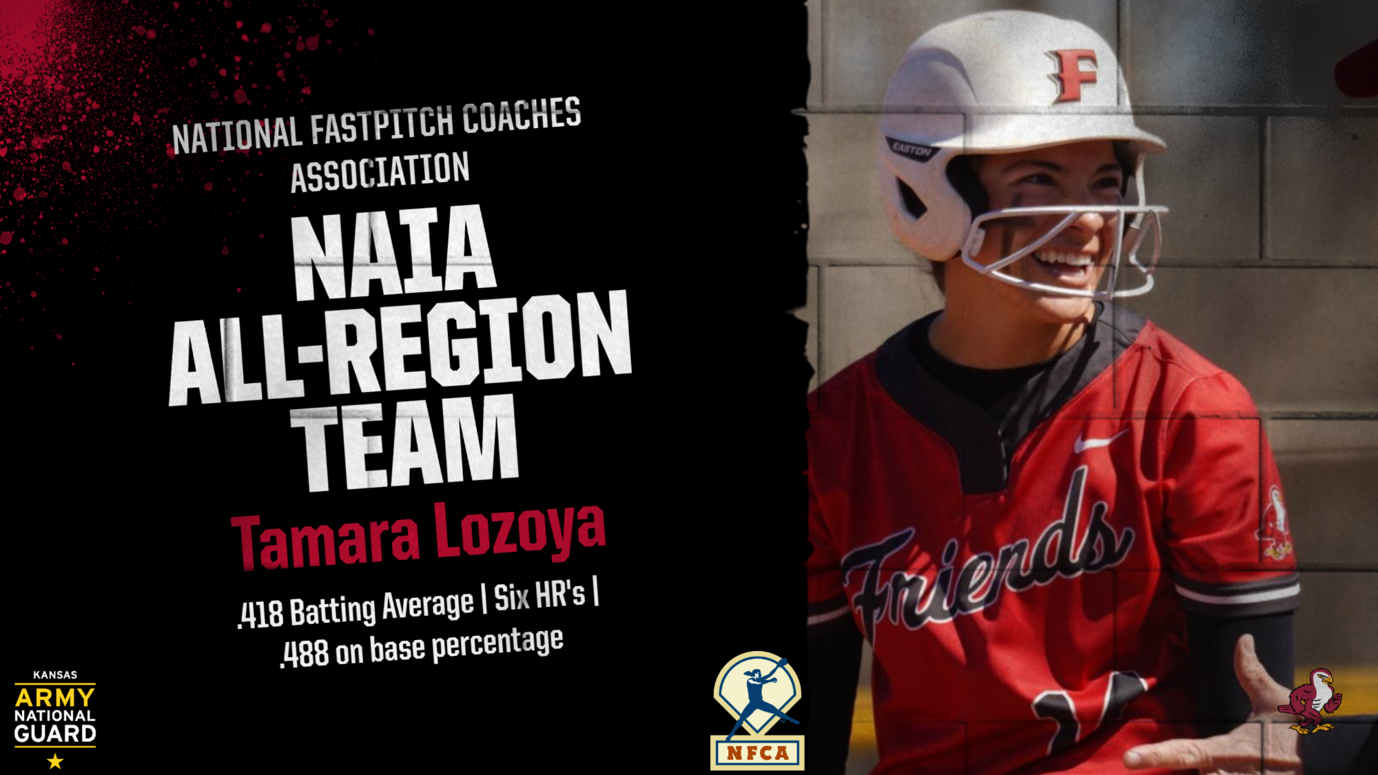 Tamara Lozoya NFCA All-Region Team Graphic Web