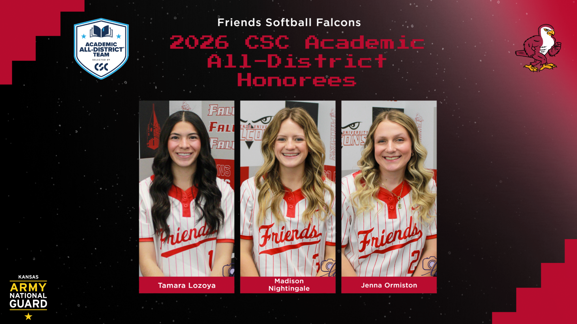 Softball CSC Academic All-District Graphic Web