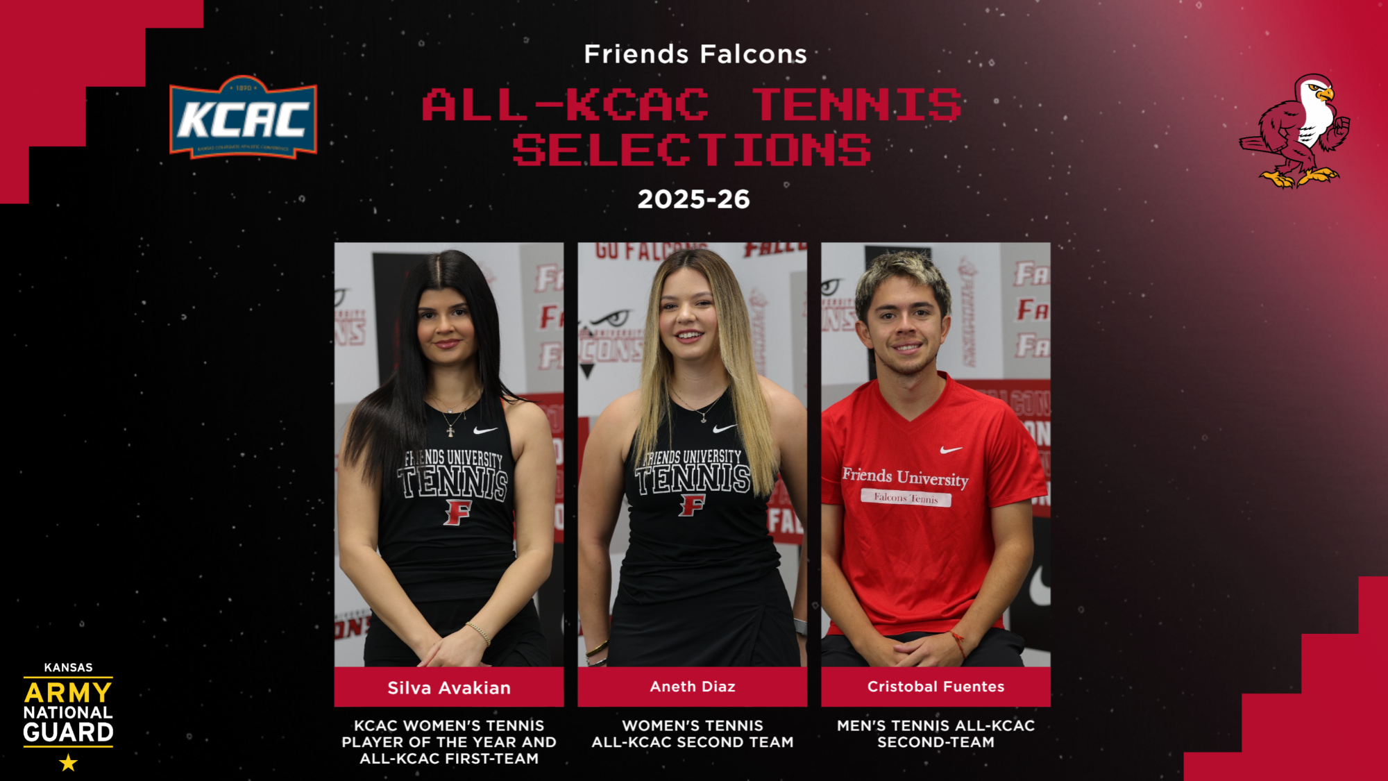 All-KCAC Tennis Selections Graphic Web