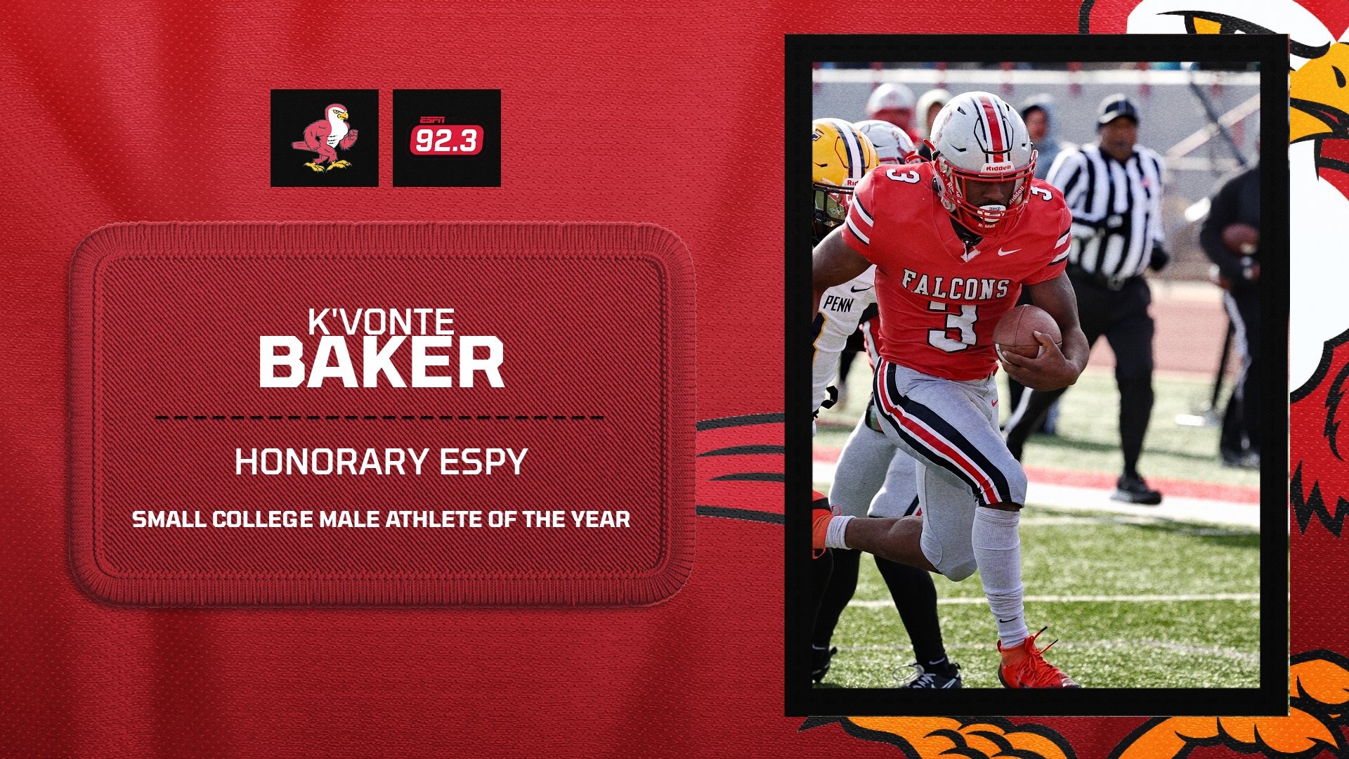 K'Vonte Baker Honorary ESPY graphic web