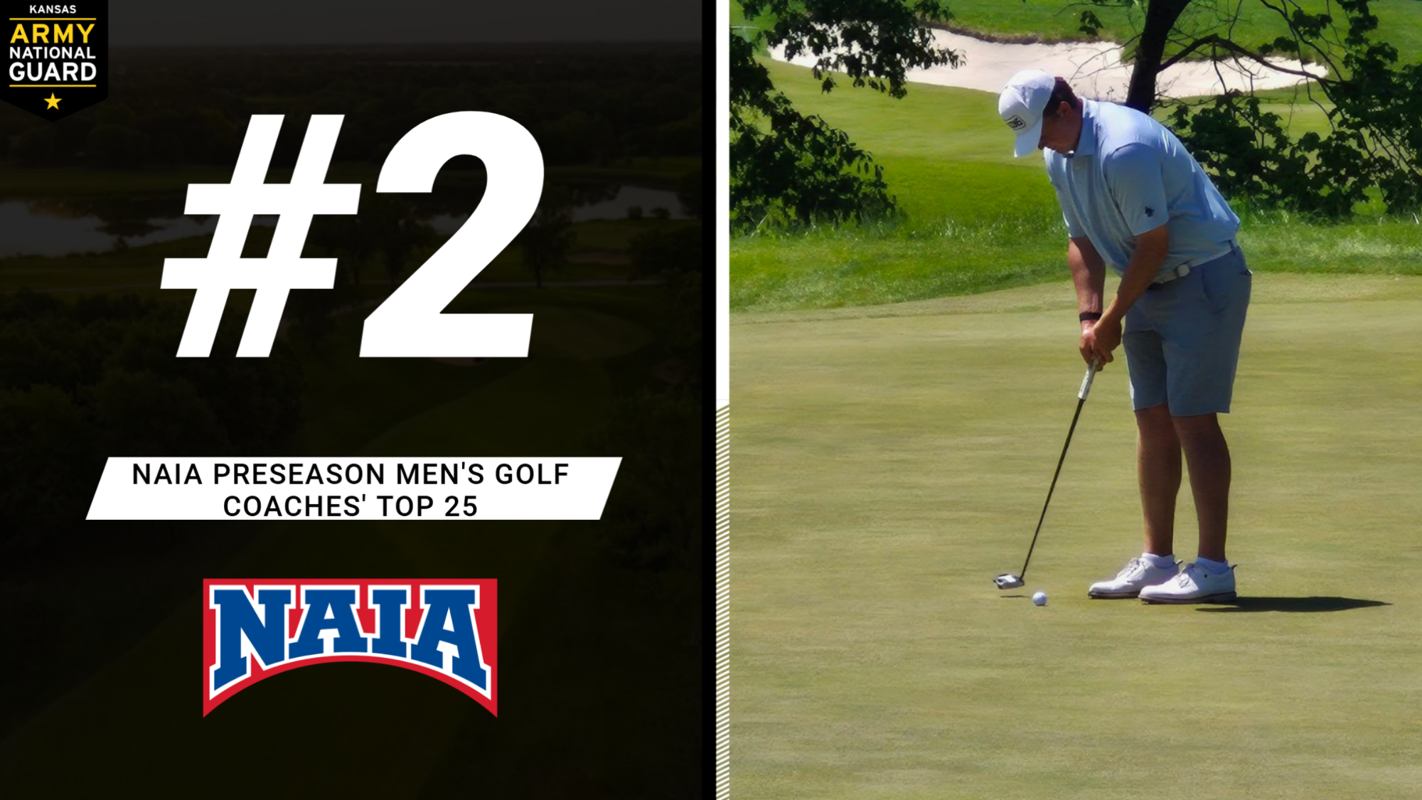 M Golf NAIA Preseason Coaches' Top 25 Graphic Web