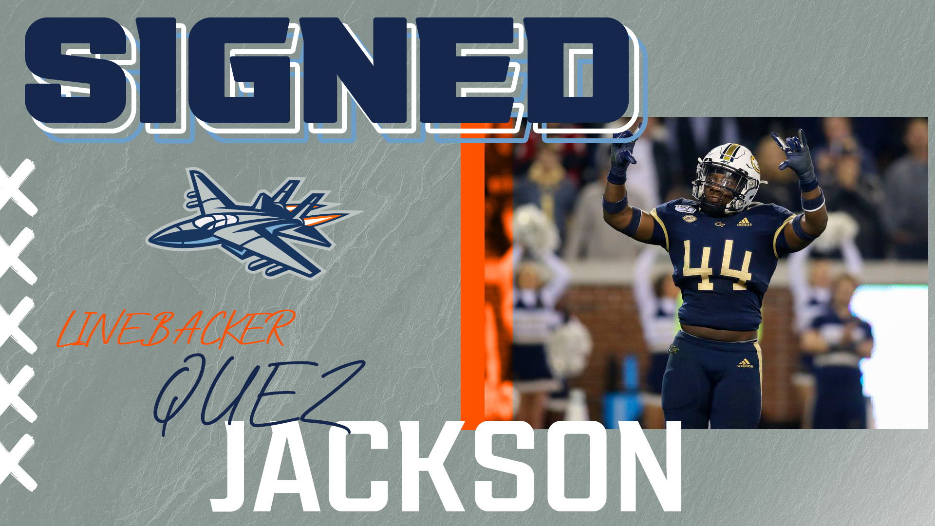FIGHTERS SIGN LINEBACKER QUEZ JACKSON Frisco Fighters