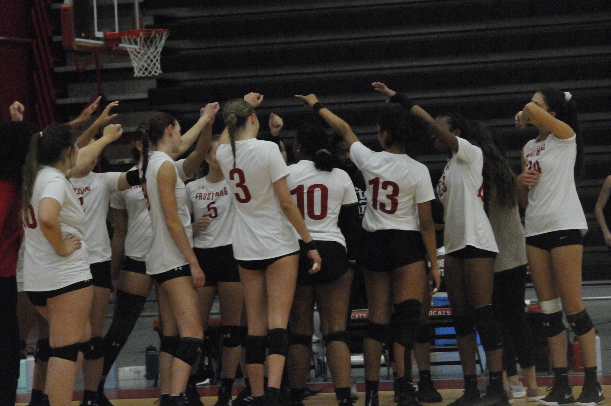 Volleyball Sweeps Battlers in Dig Pink Game for Second Straight Win