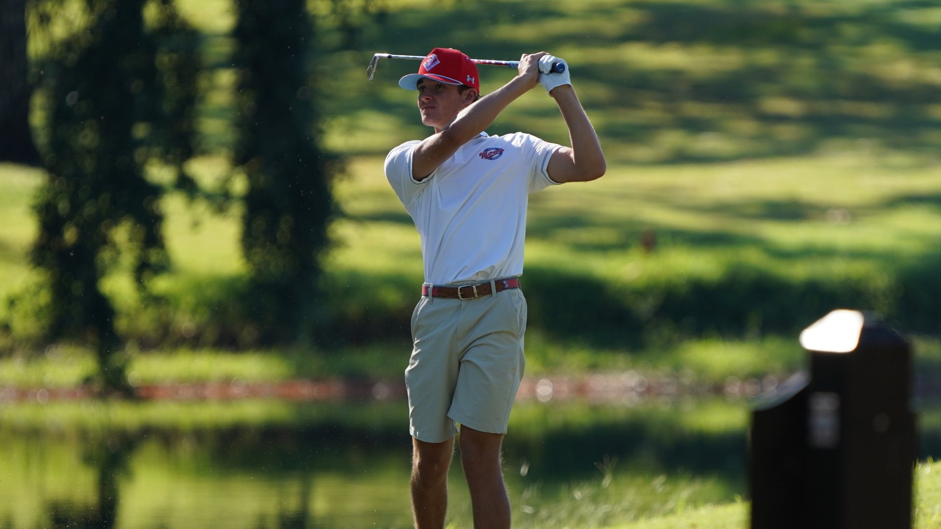 Jack VanderSchuur holds golf swing