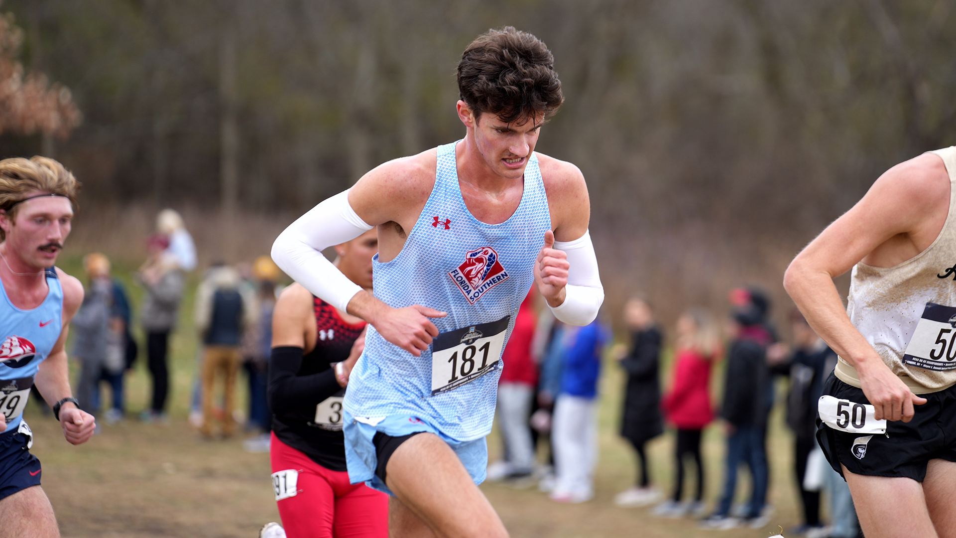 Christian Giller competes at the 2025 NCAA Cross Country National Championship in Kenosha, Wis.