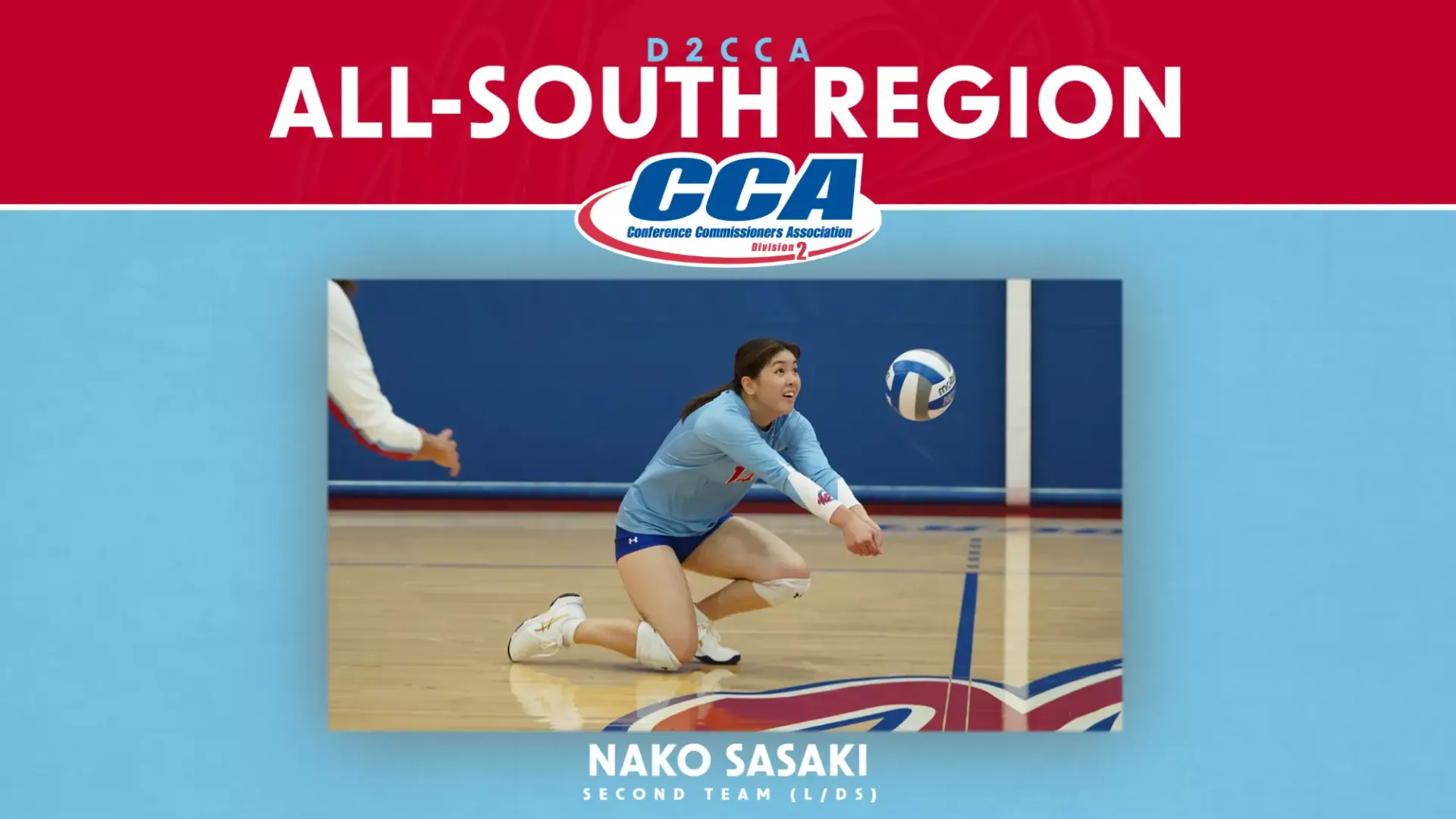 D2CCA All-South Region Graphic for Nako Sasaki