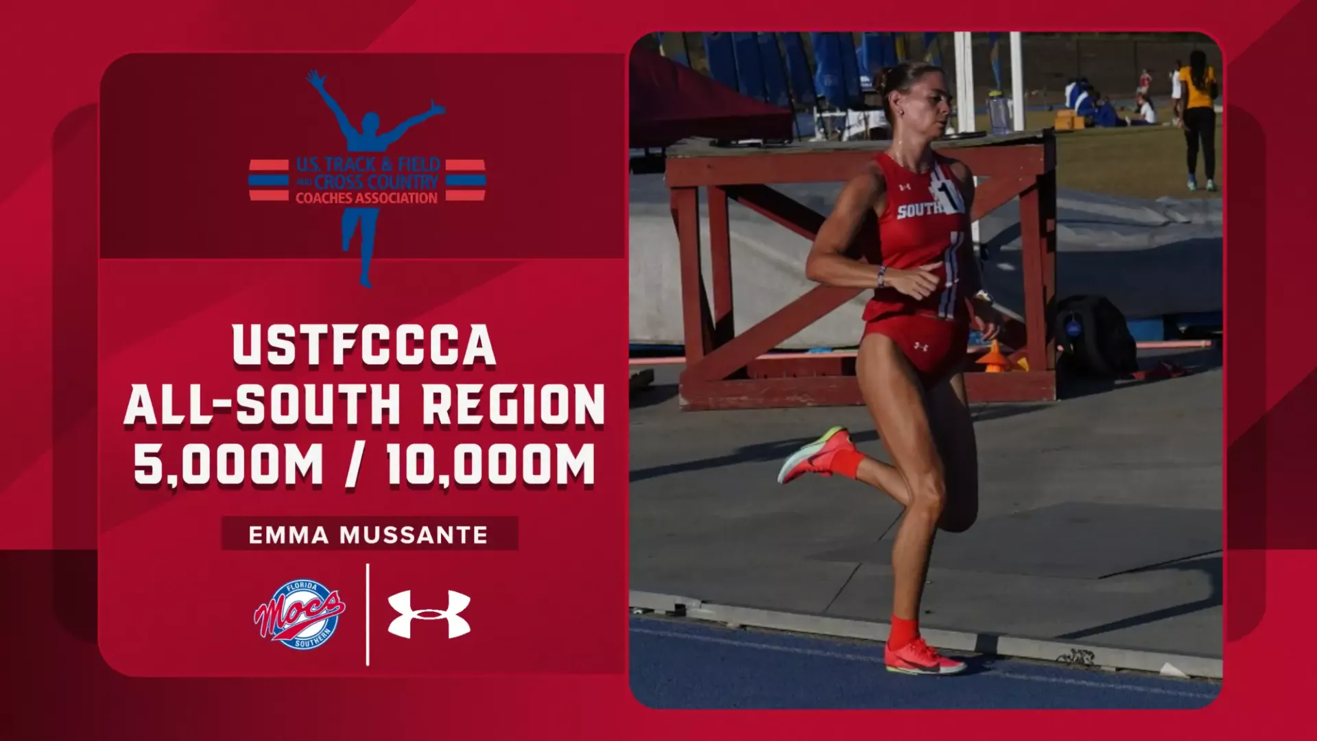 USTFCCCA All-South Region Honors Graphic for Emma Mussante