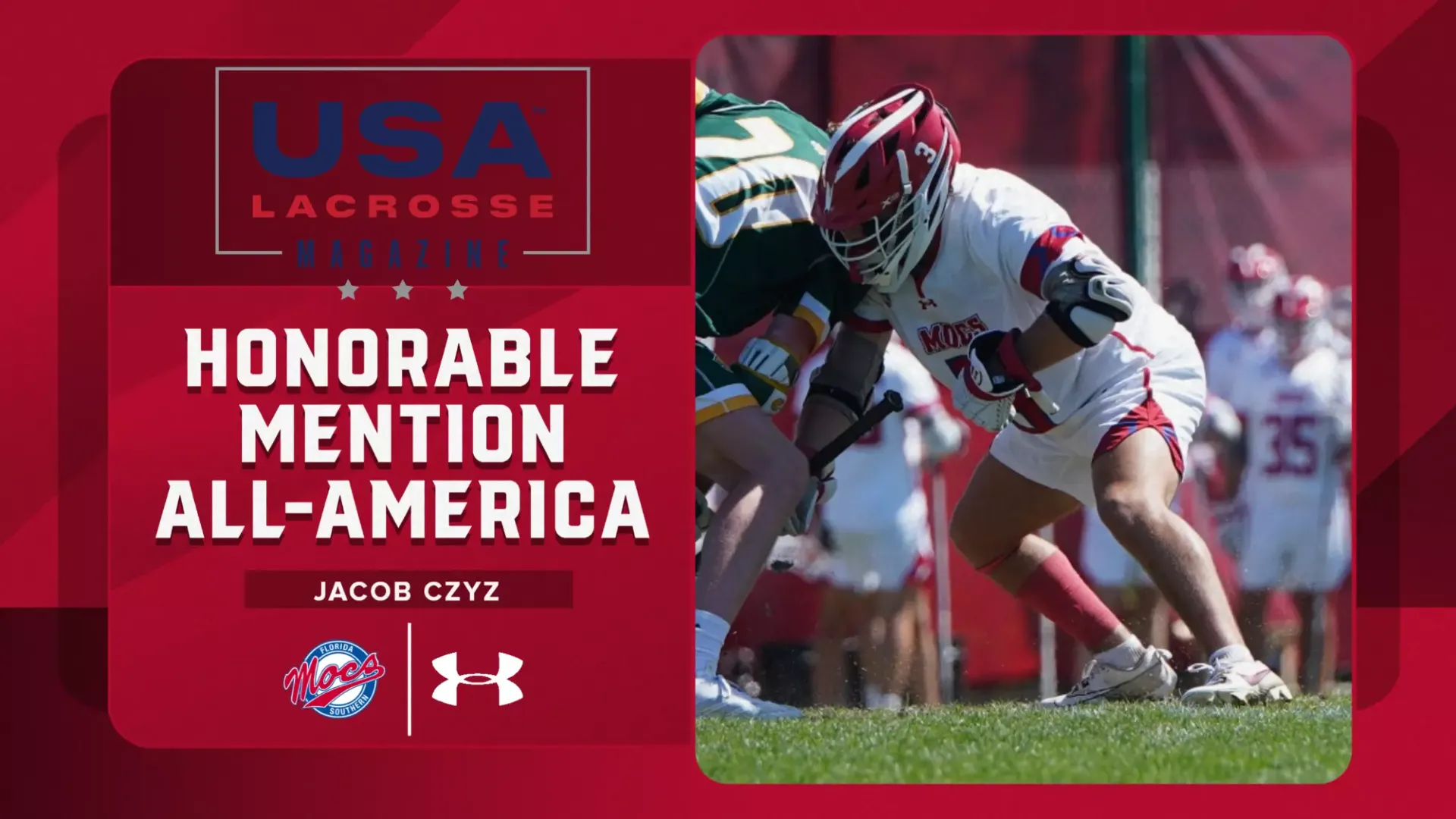 USA Lacrosse Magazine Honorable Mention All-America Graphic for Jacob Czyz