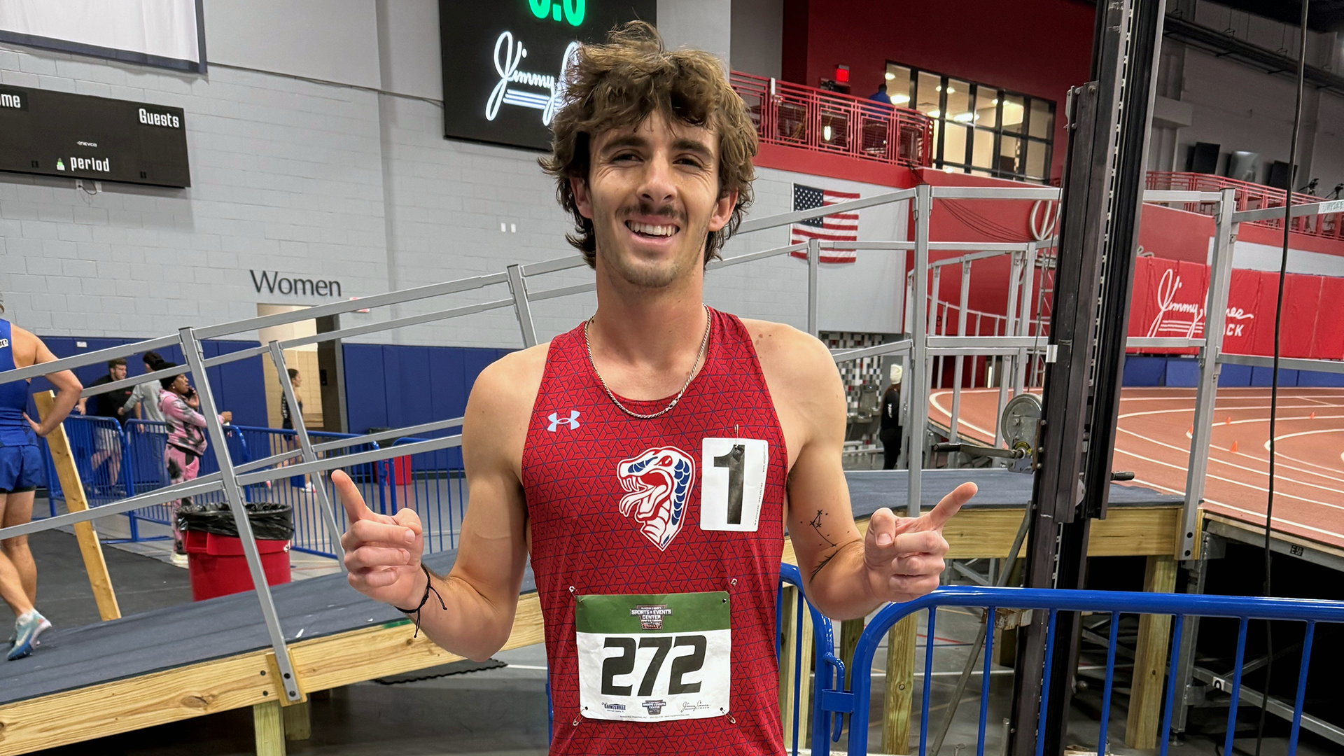 Anthony Matthew after his record-breaking 800m performance