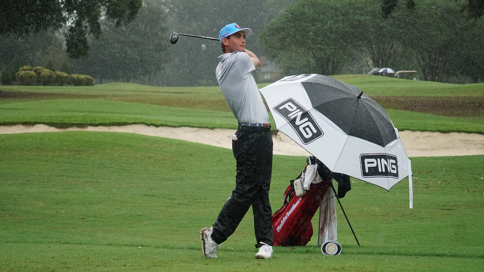 Colton Swartz tee shot