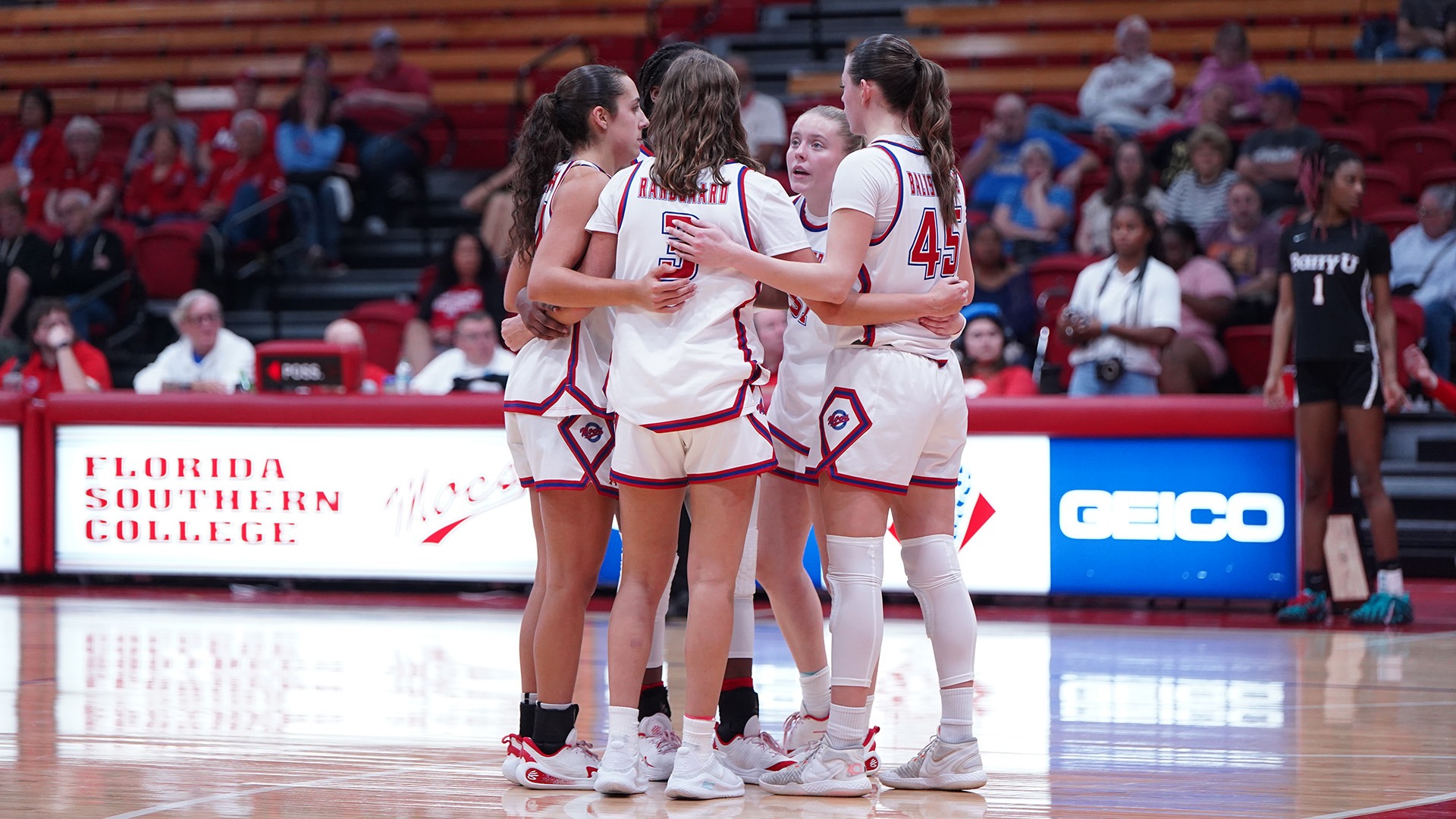 Team Huddle used for ERAU away game