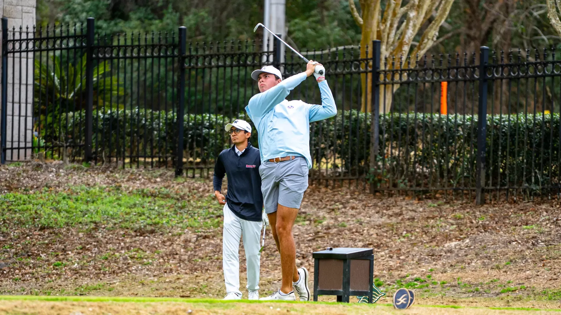 Max Barile tee shot at Saint Leo Invite
