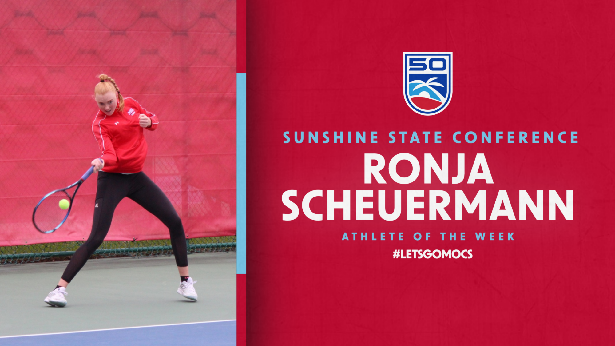 Ronja Scheuermann women's tennis named athlete of the week 