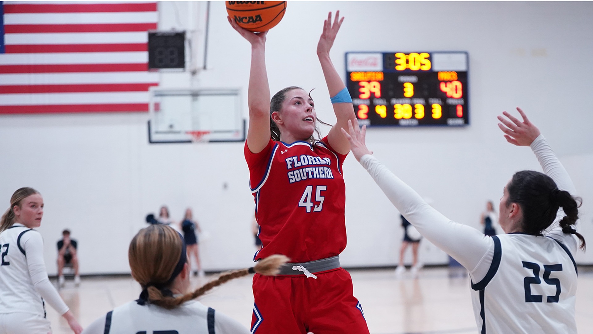 Monica Balistrere Shooting a jumper at PBA