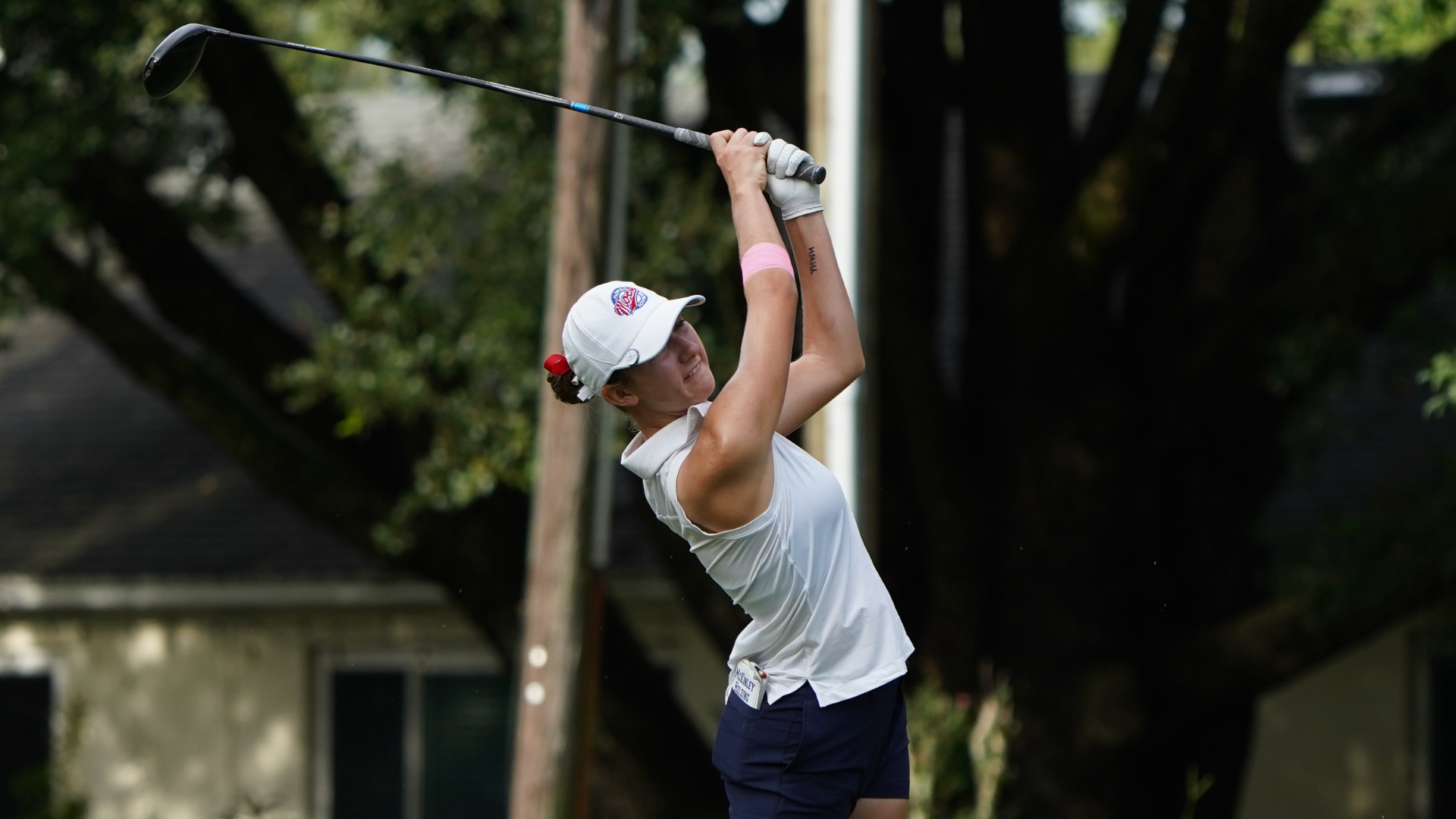 McKinley Holding tee shot
