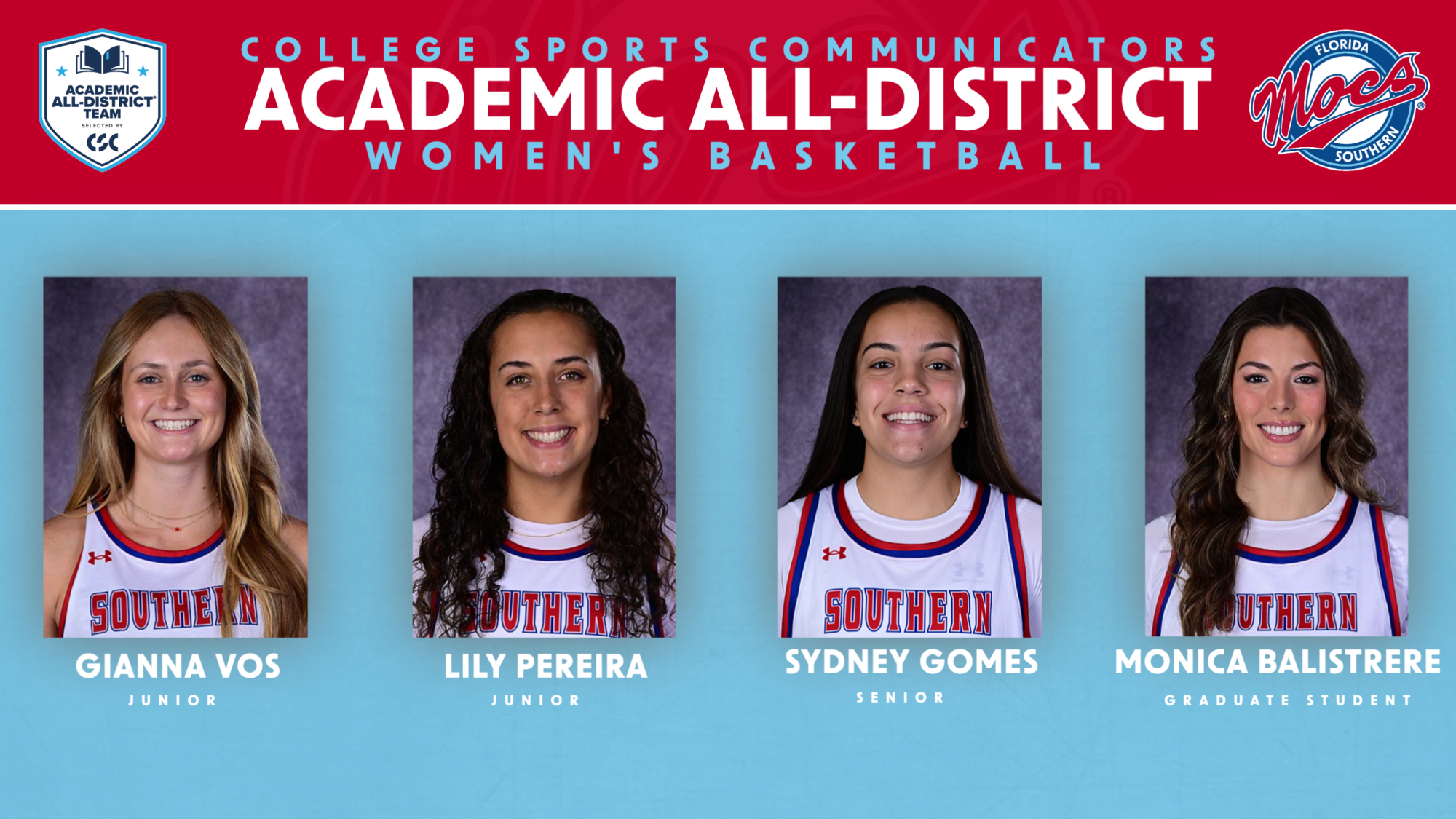 CSC Academic All-District Women's Basketball