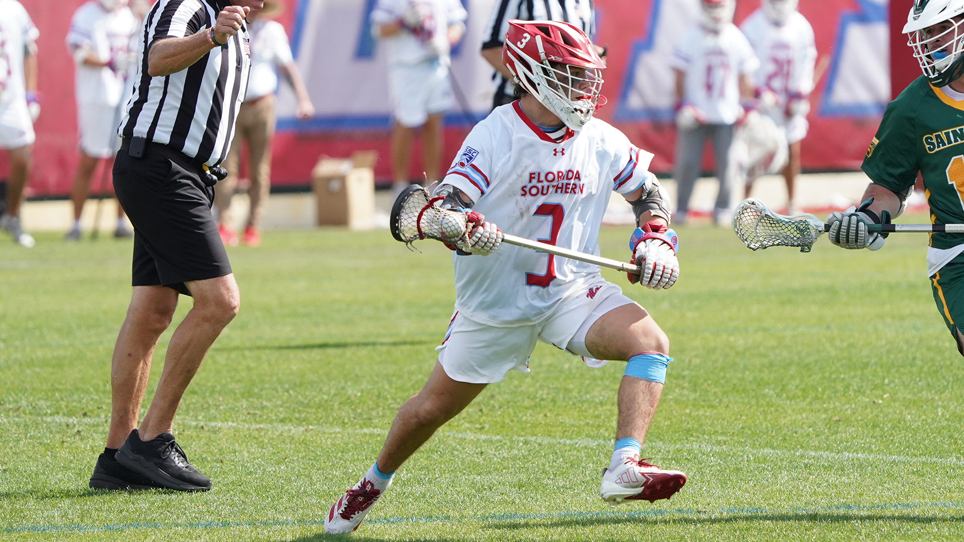 Jacob Czyz handles the ball versus Saint Leo