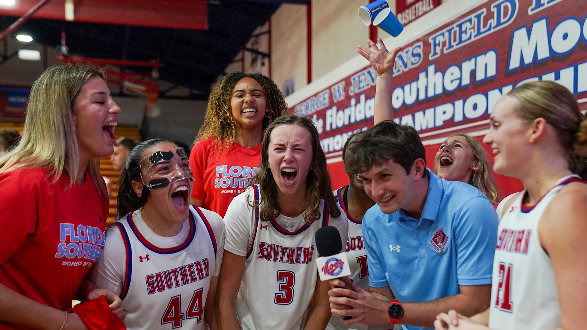 Women's Basketball Post Game Celebration