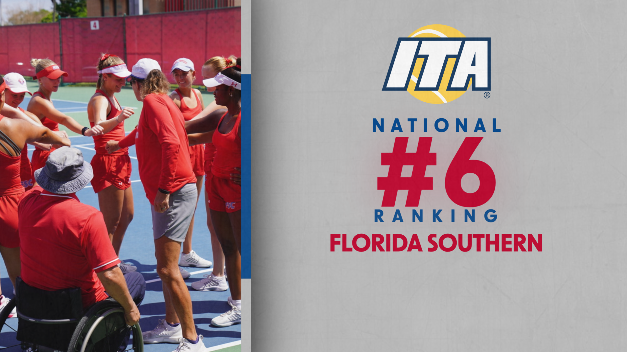 Women's Tennis Ranked #6 in ITA Rankings - April 1