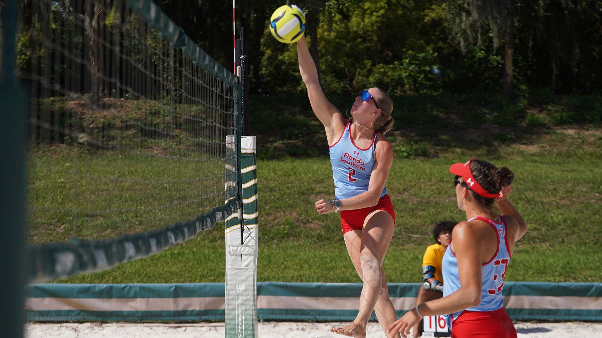 Sydney Melcher hitting vs Saint Leo at SSC Championship